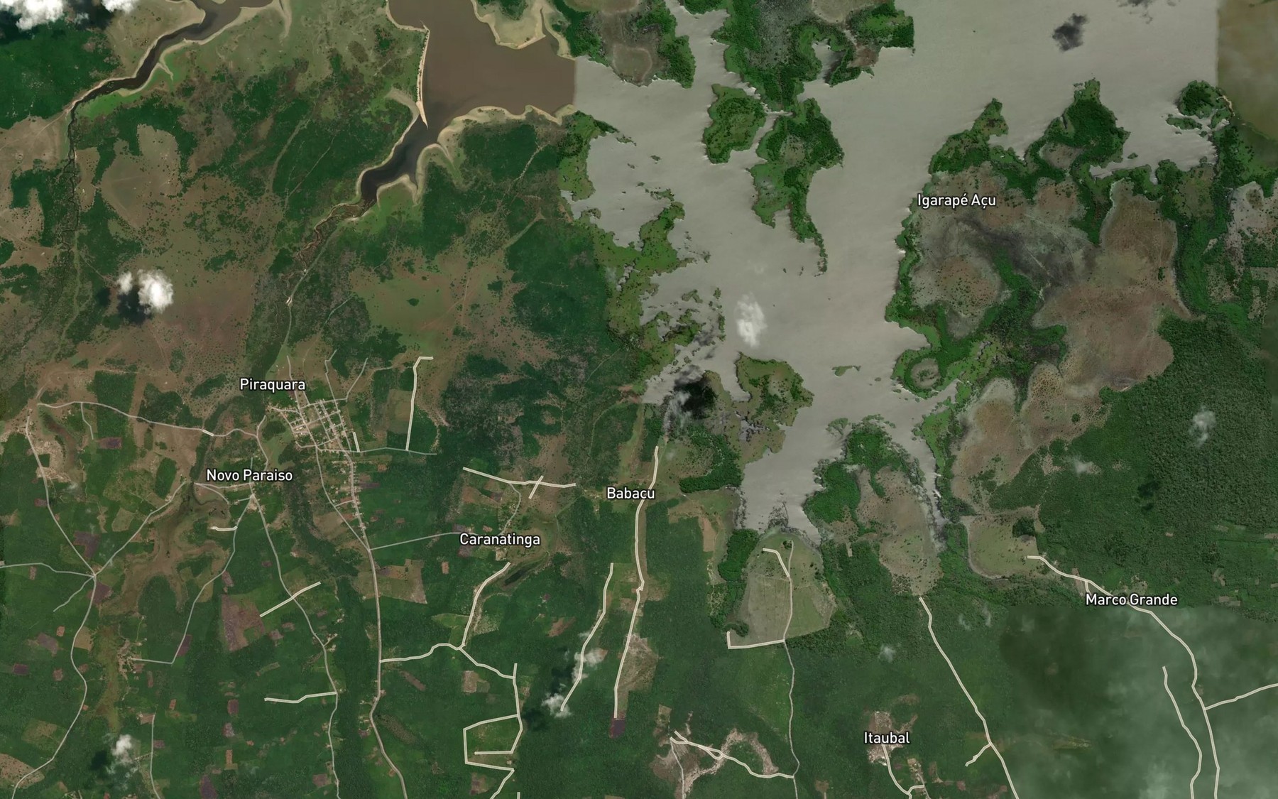 Satellite map of the Igarape do Babucu