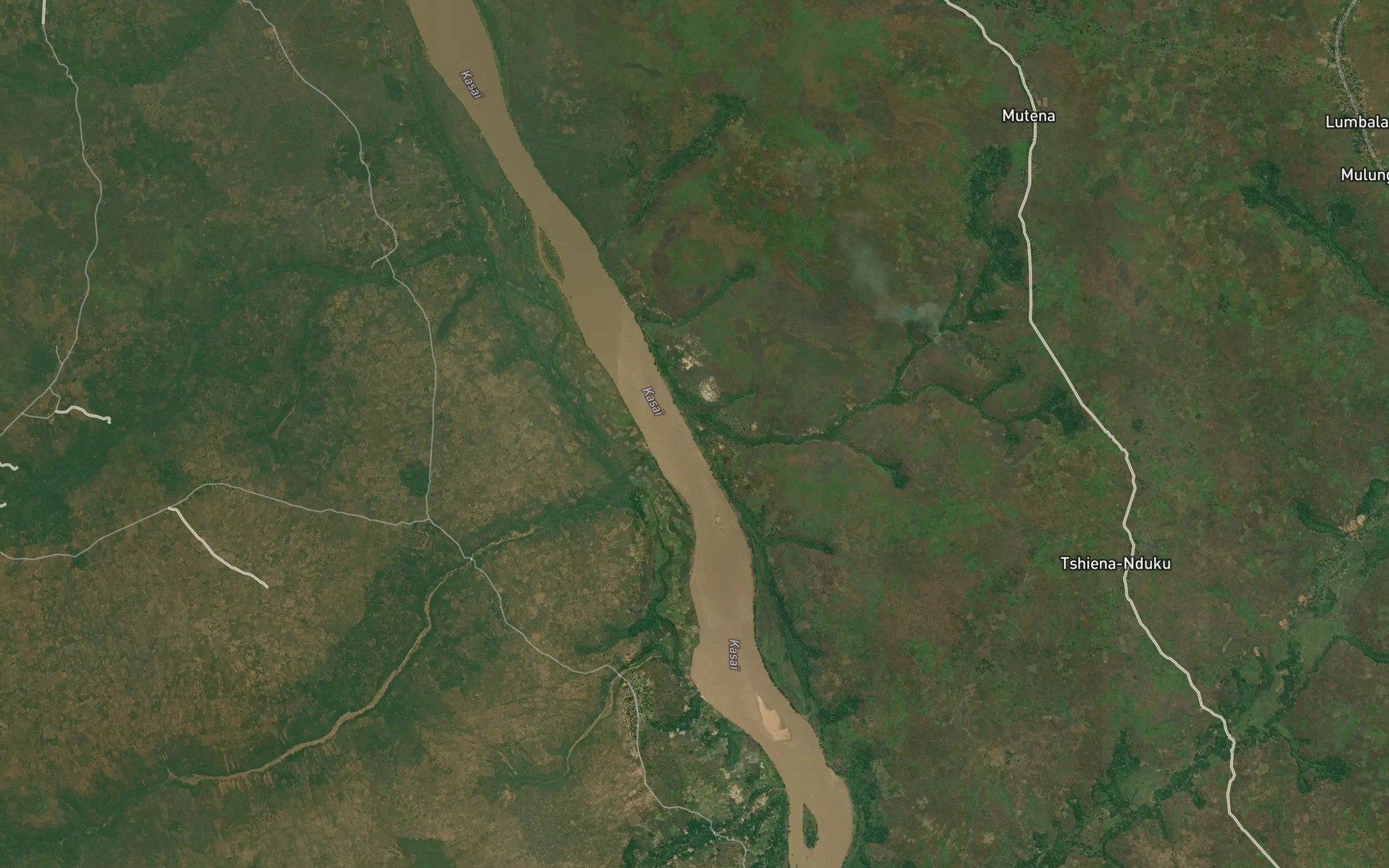 Satellite map of the Kamandeke