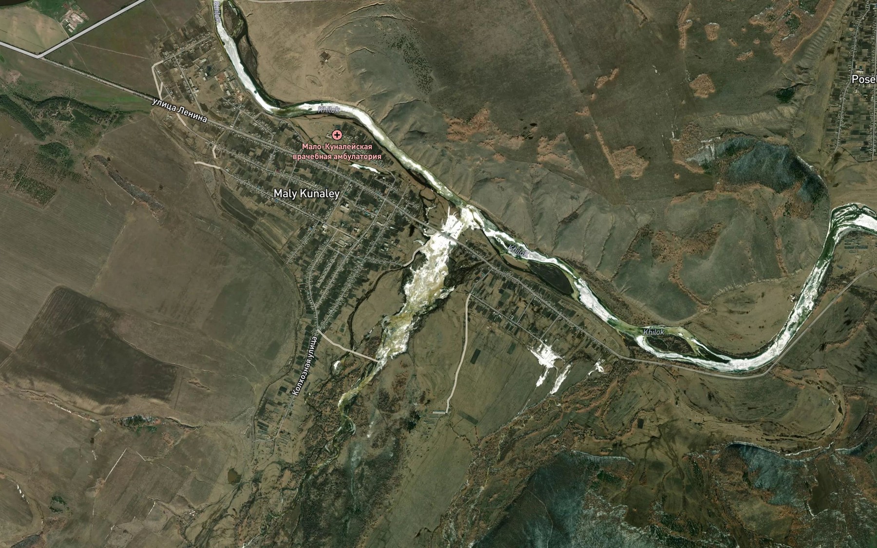 Satellite map of the Bol'shoy Kunaley