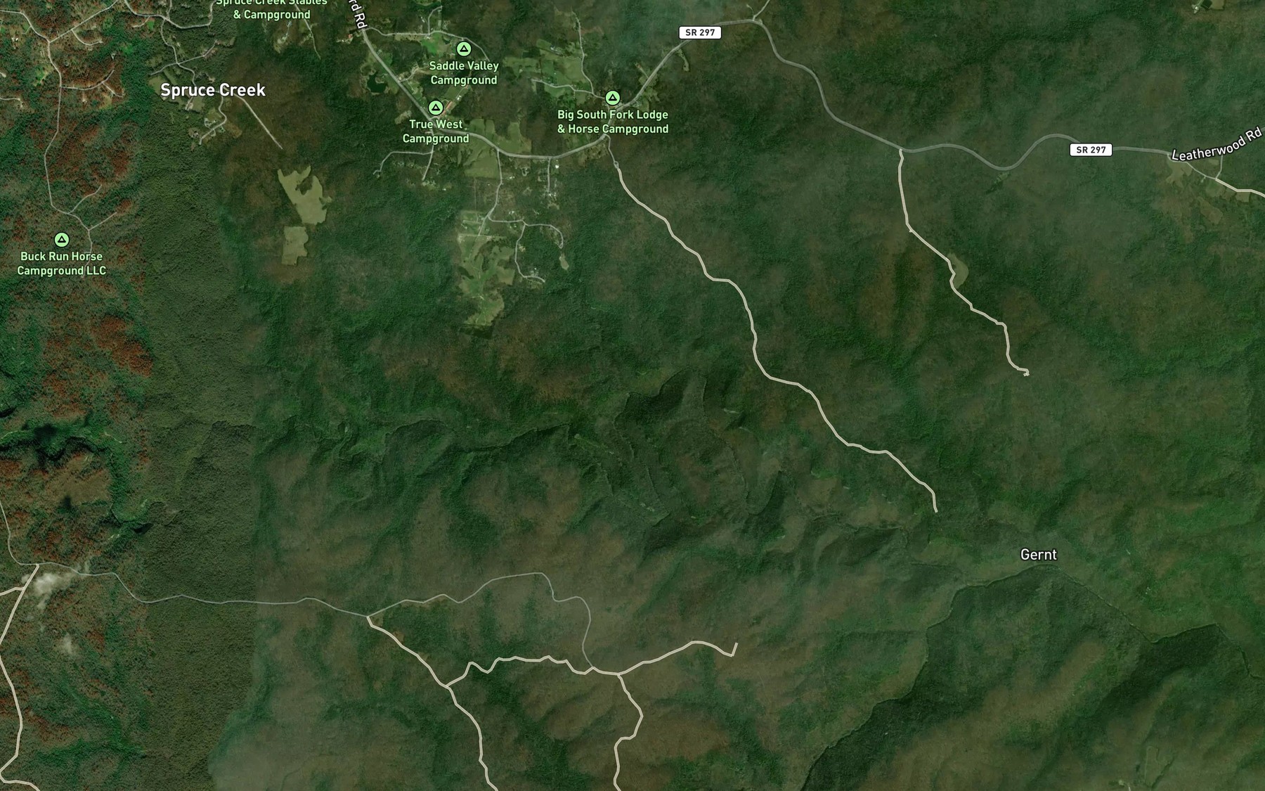 Satellite map of the Sun Branch