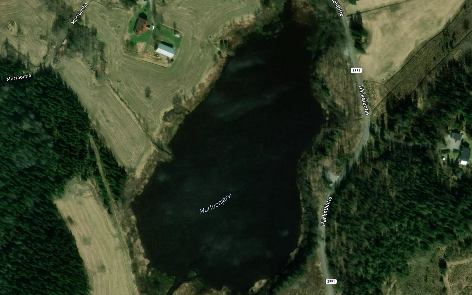 Satellite map of the Murtoonjarvi
