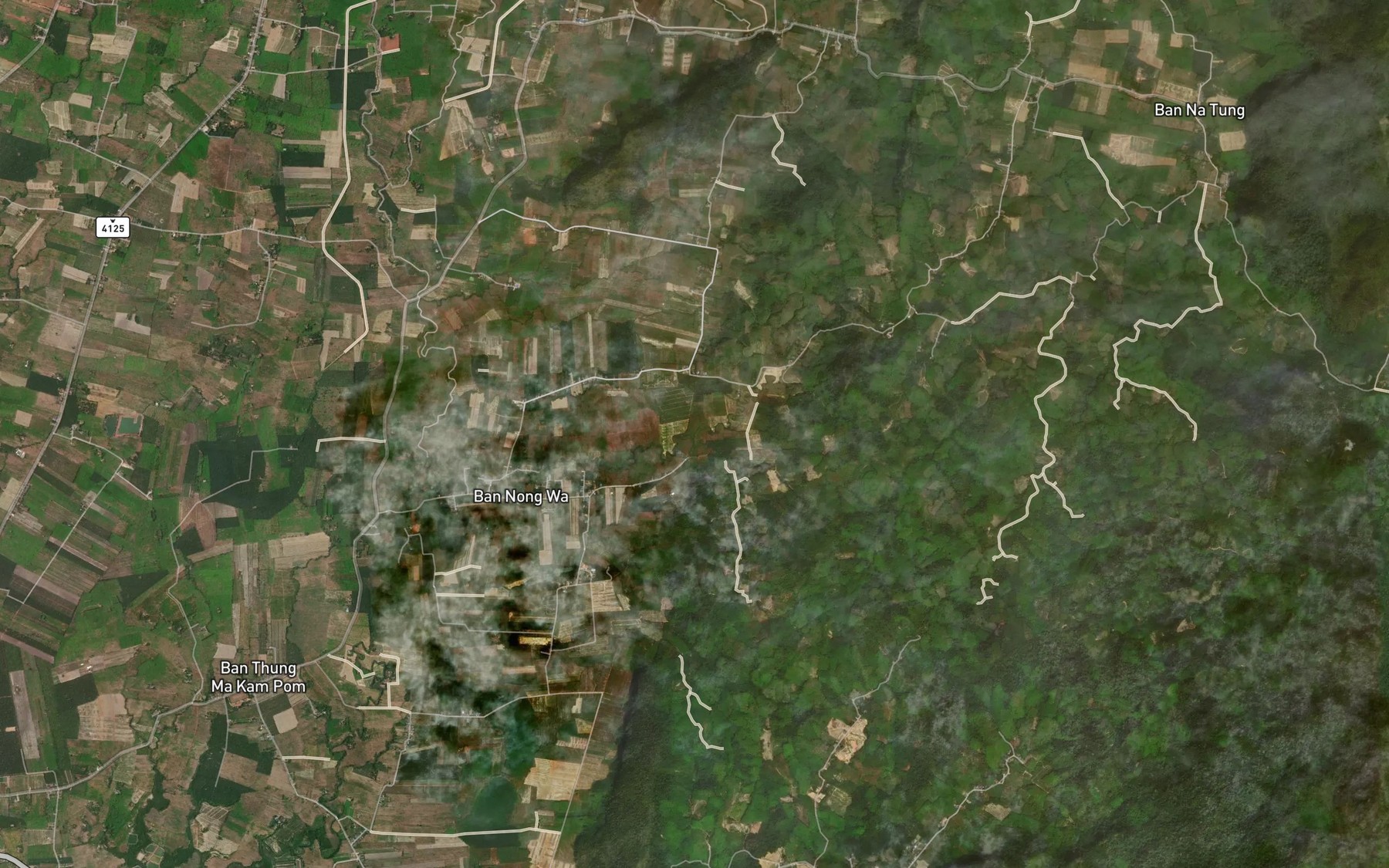 Satellite map of the Khlong Wa