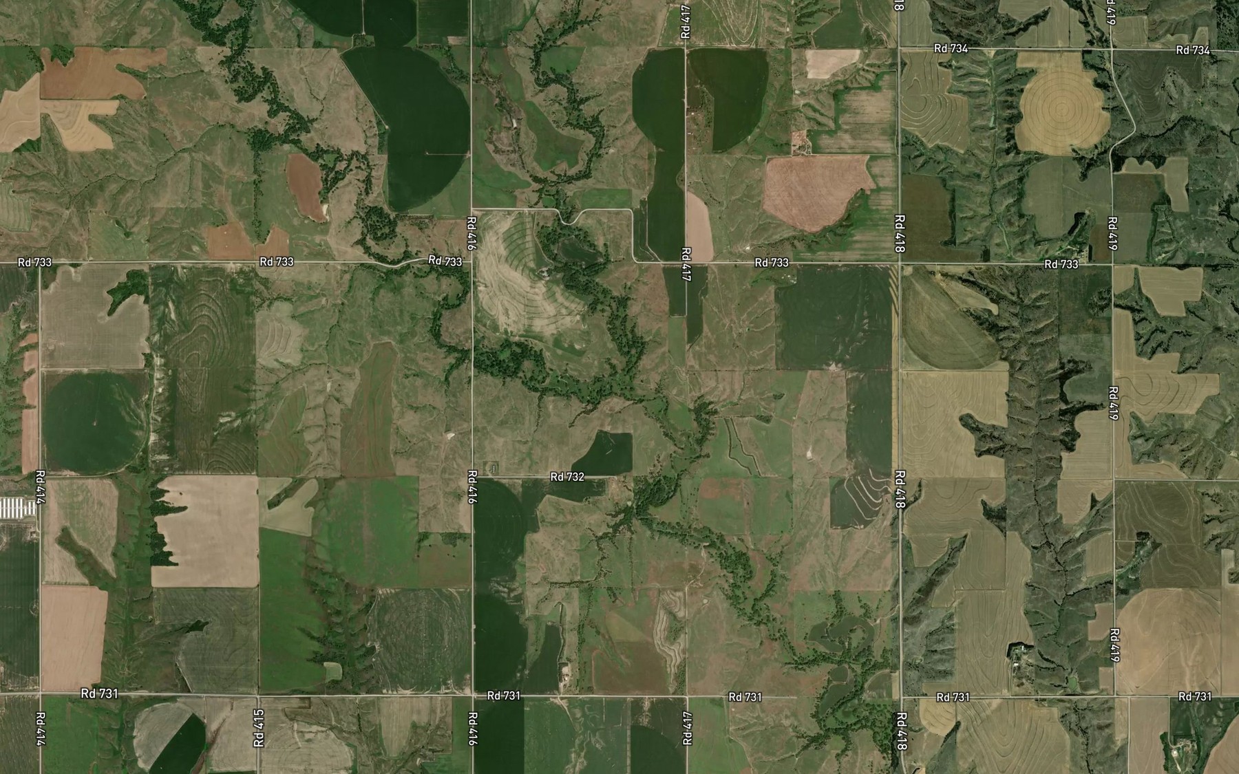 Satellite map of the West Muddy Creek