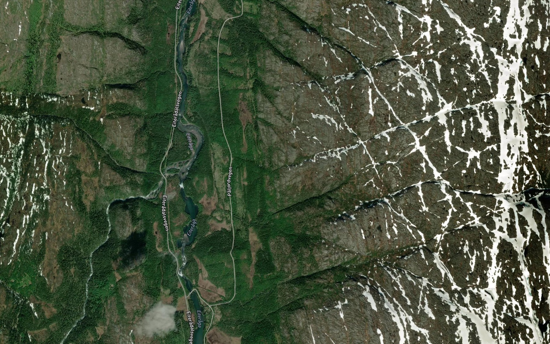 Satellite map of the Nesleita,yt