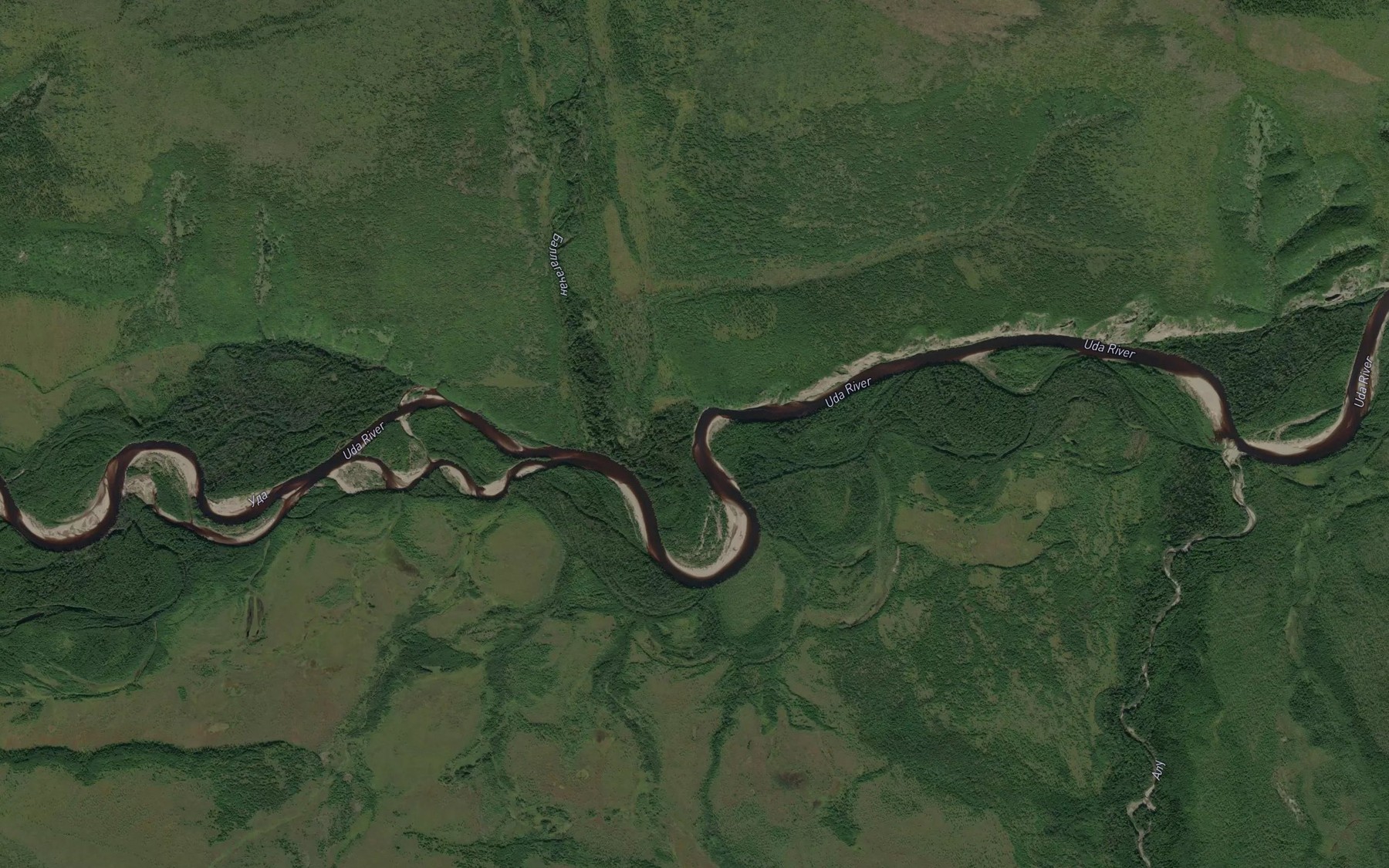 Satellite map of the Ballagachan