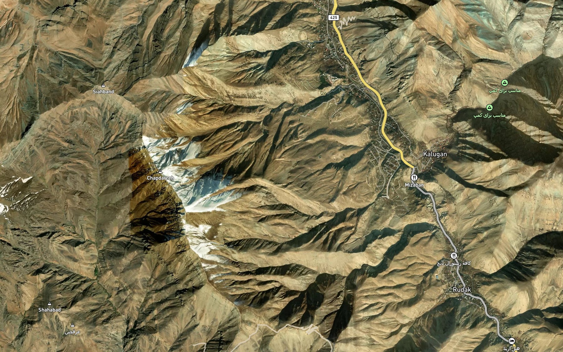 Satellite map of the Emameh