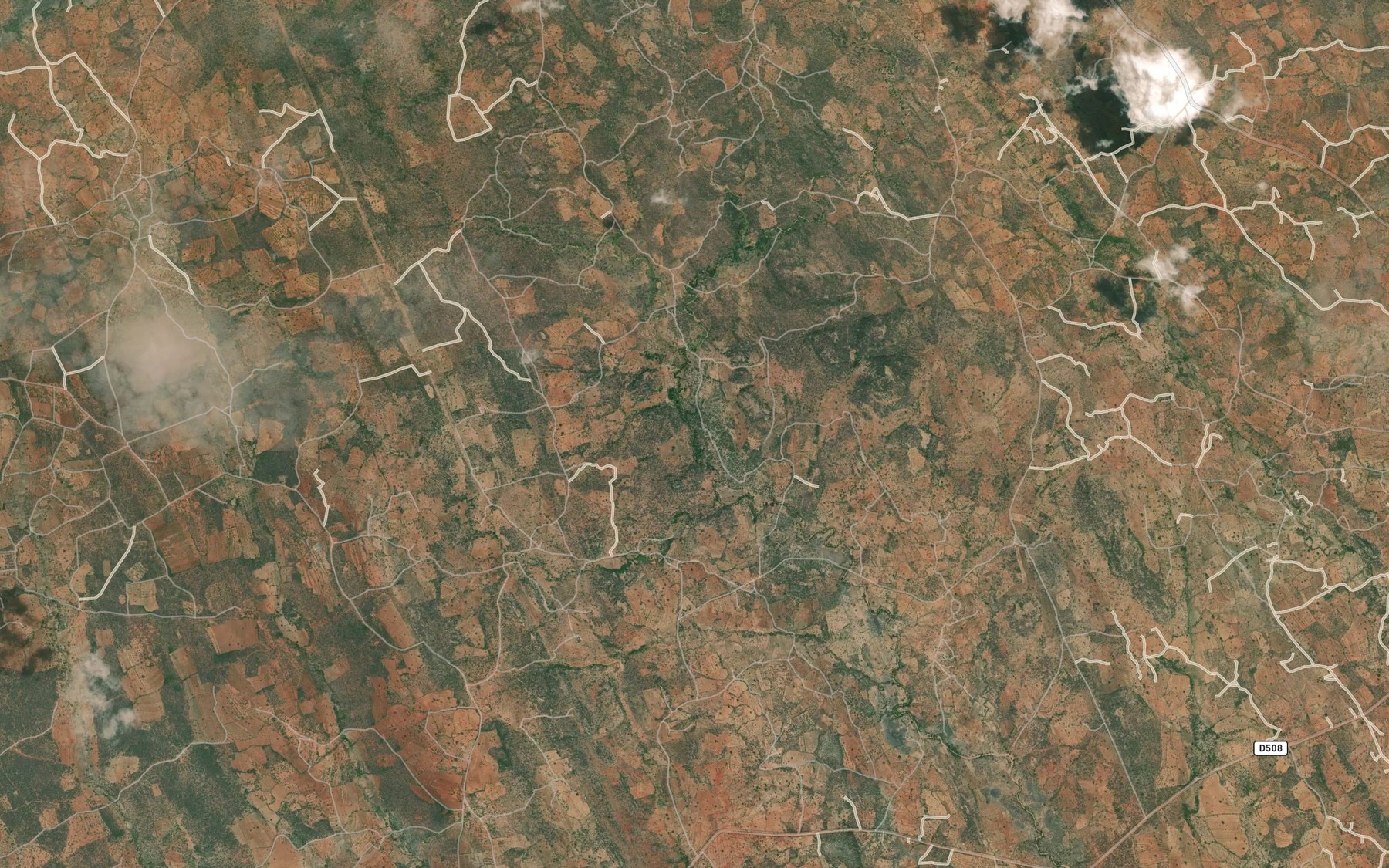 Satellite map of the Evindu Dam