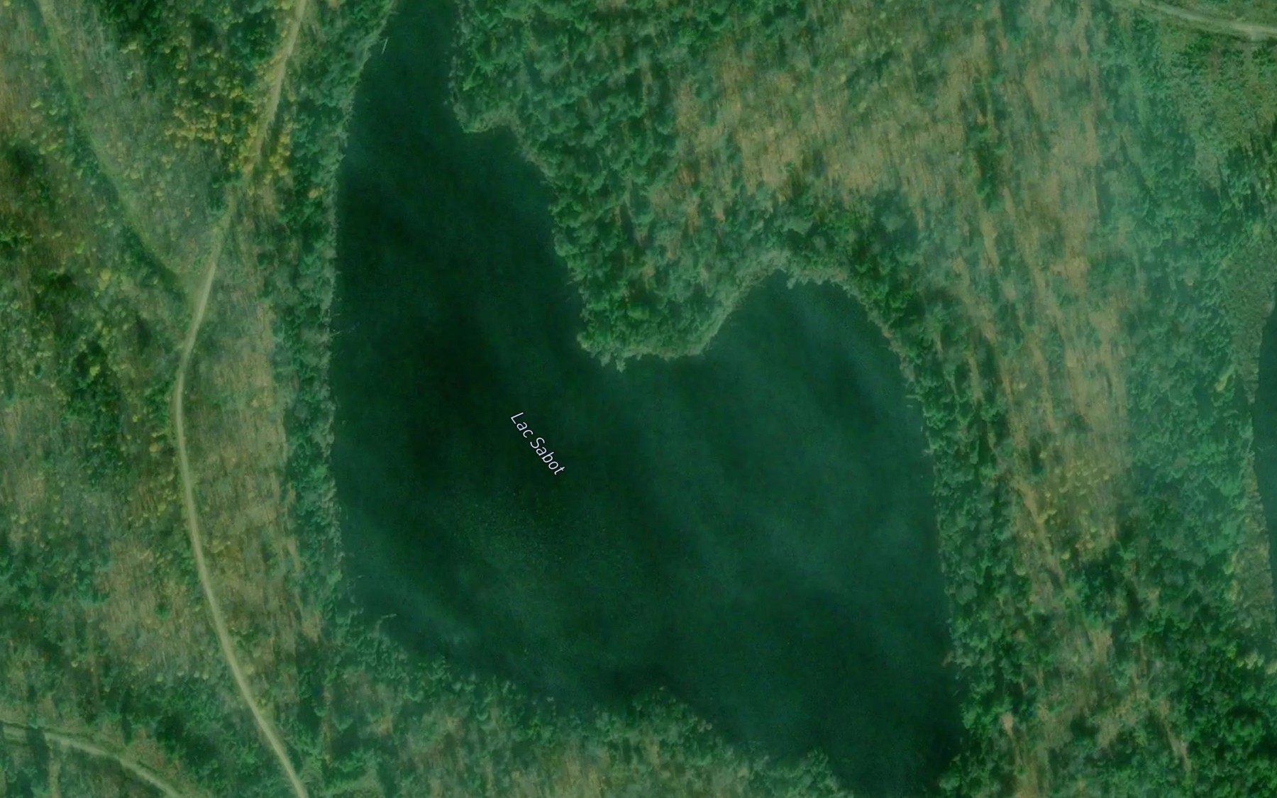 Satellite map of the Lac Sabot