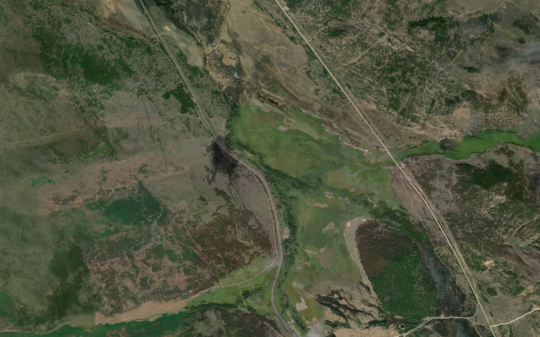 Satellite map of the Poperechenskaya