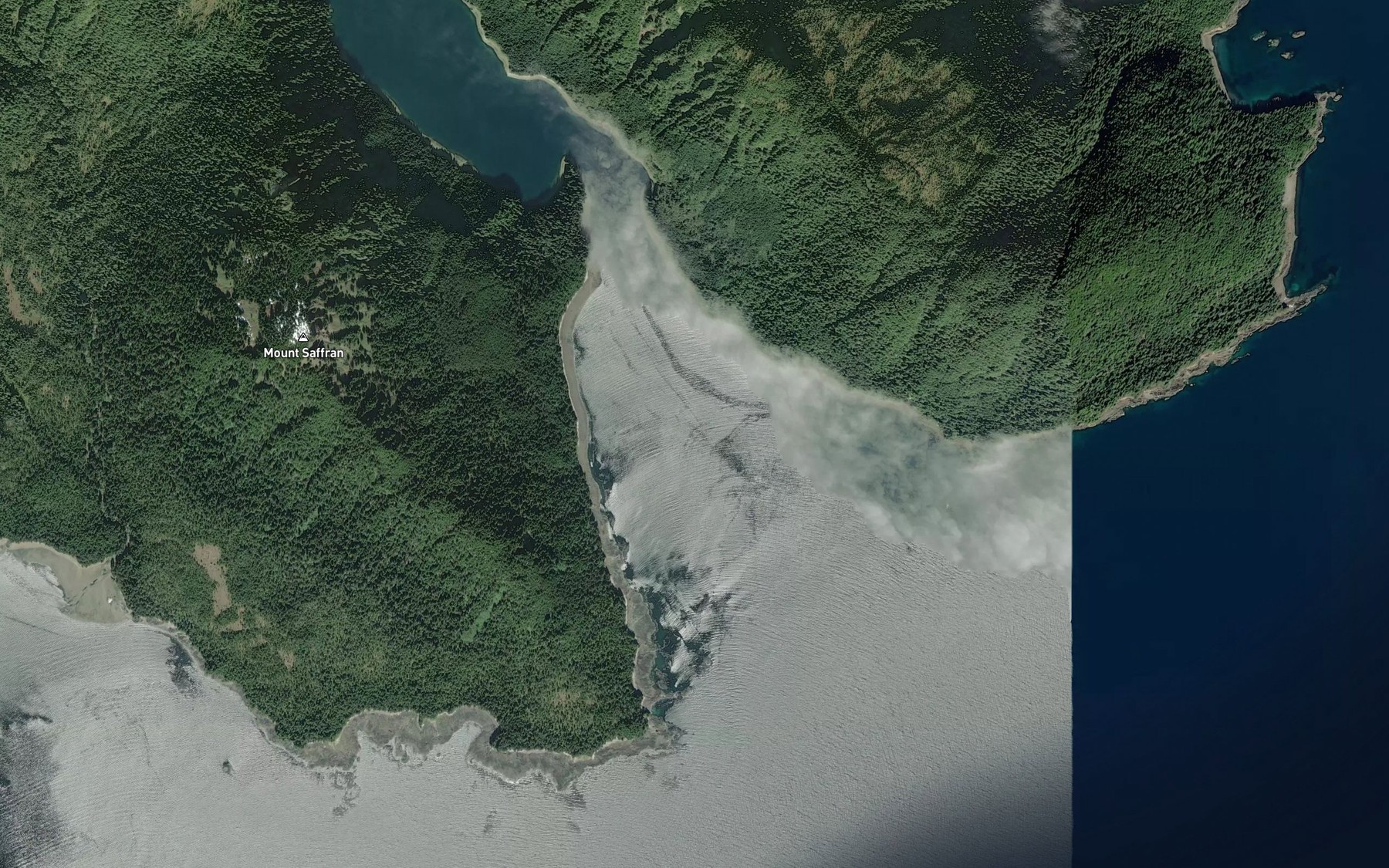 Satellite map of the Chapin Bay