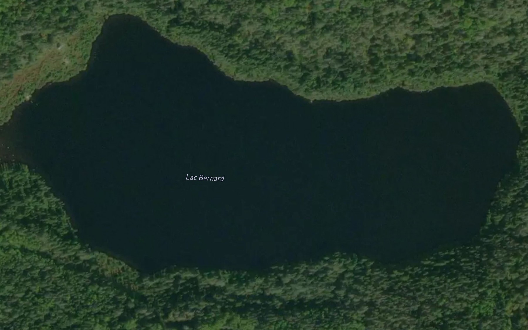 Satellite map of the Lac Bernard