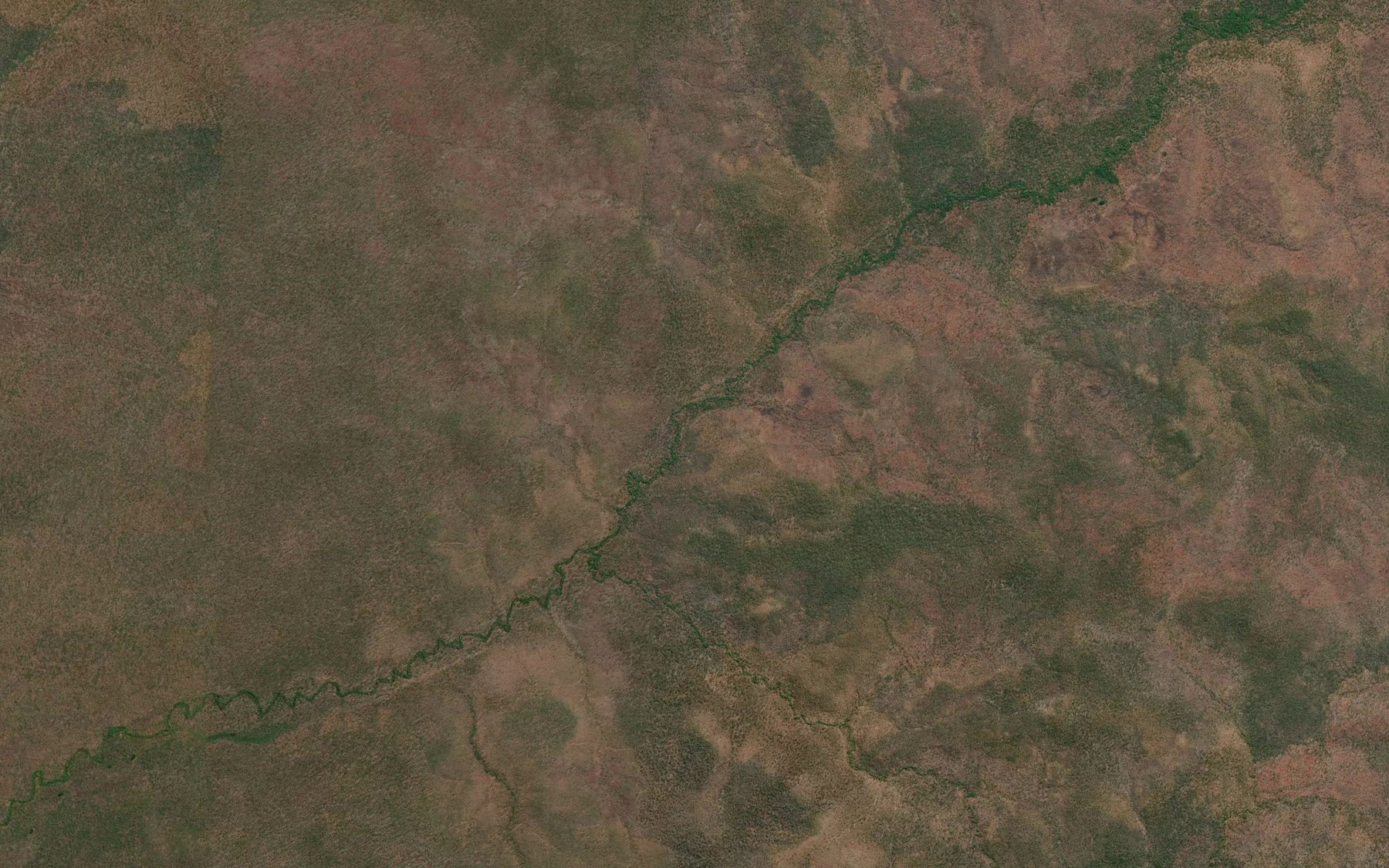 Satellite map of the North Kokialah Creek