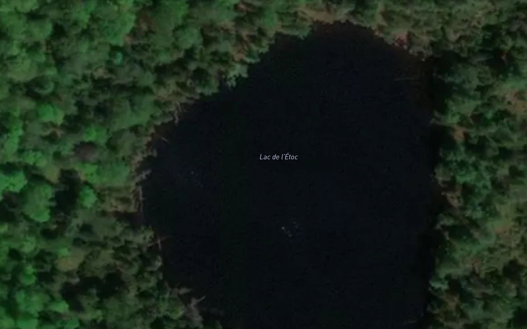 Satellite map of the Lac de l'Etoc