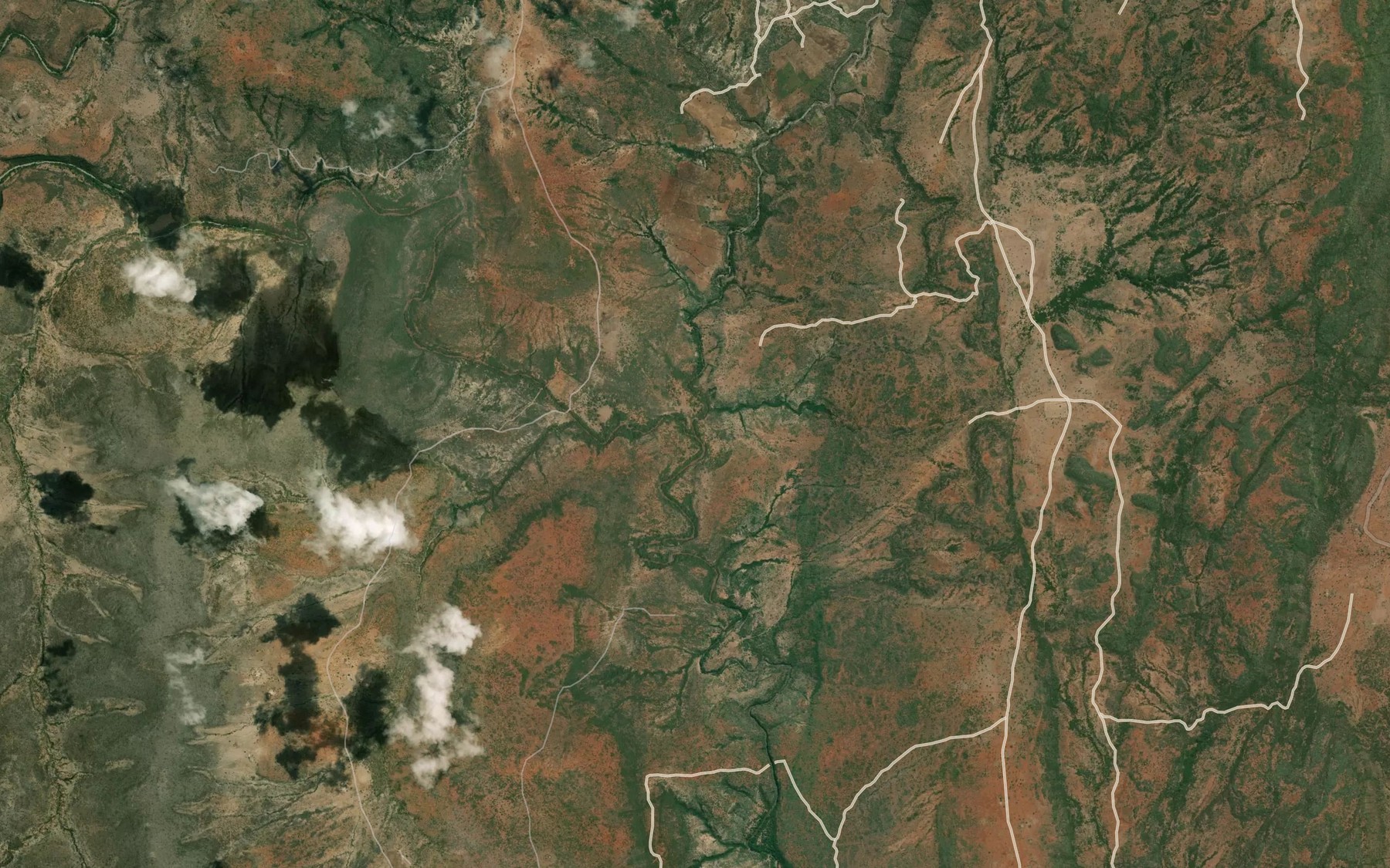 Satellite map of the Engare Siapei