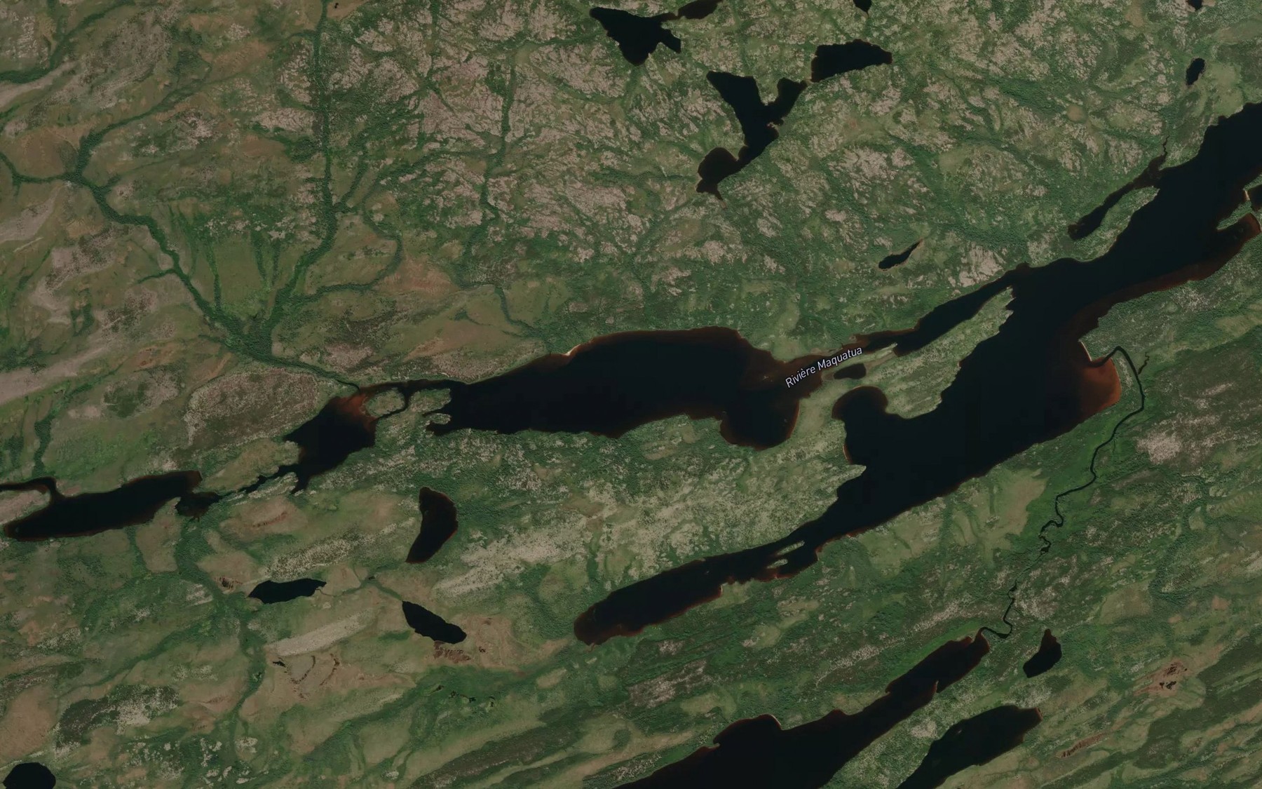 Satellite map of the Lac Apikwahipanuch