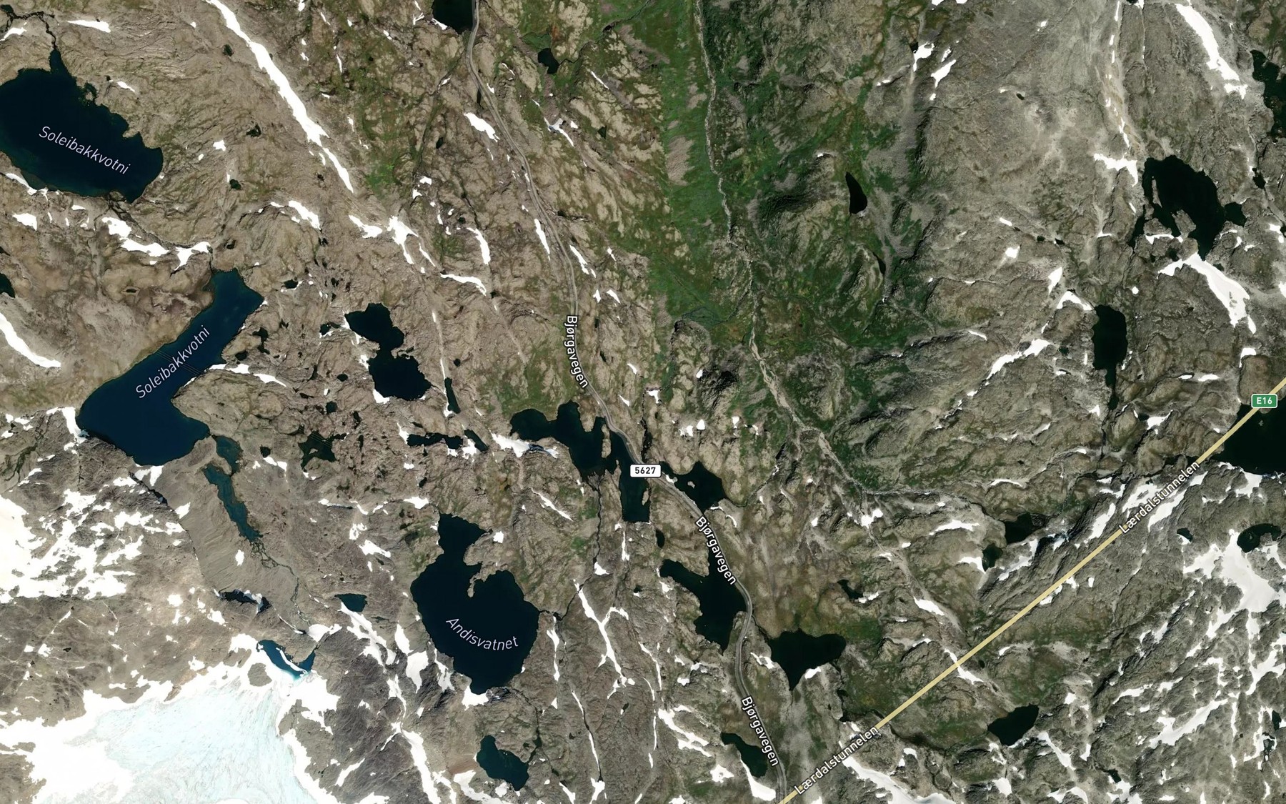 Satellite map of the Andisa