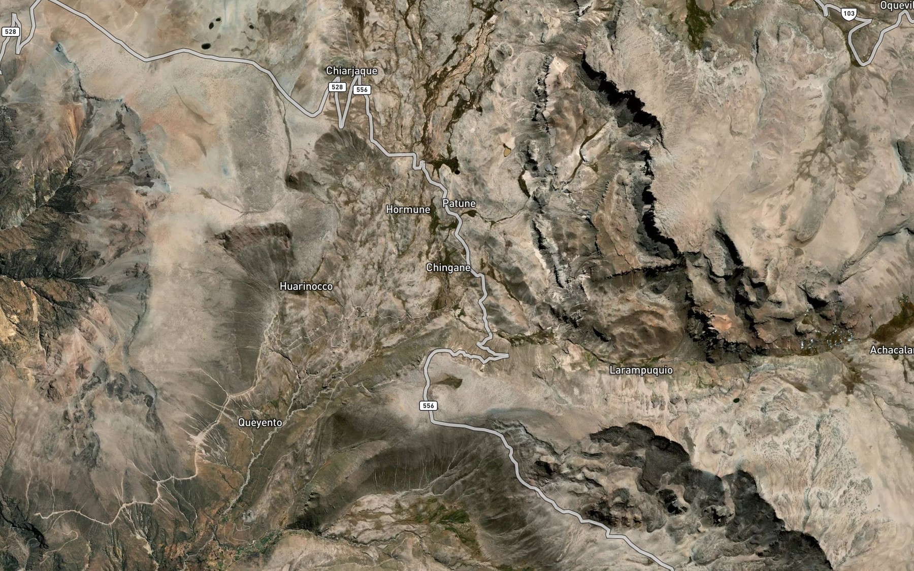 Satellite map of the Quebrada Logen