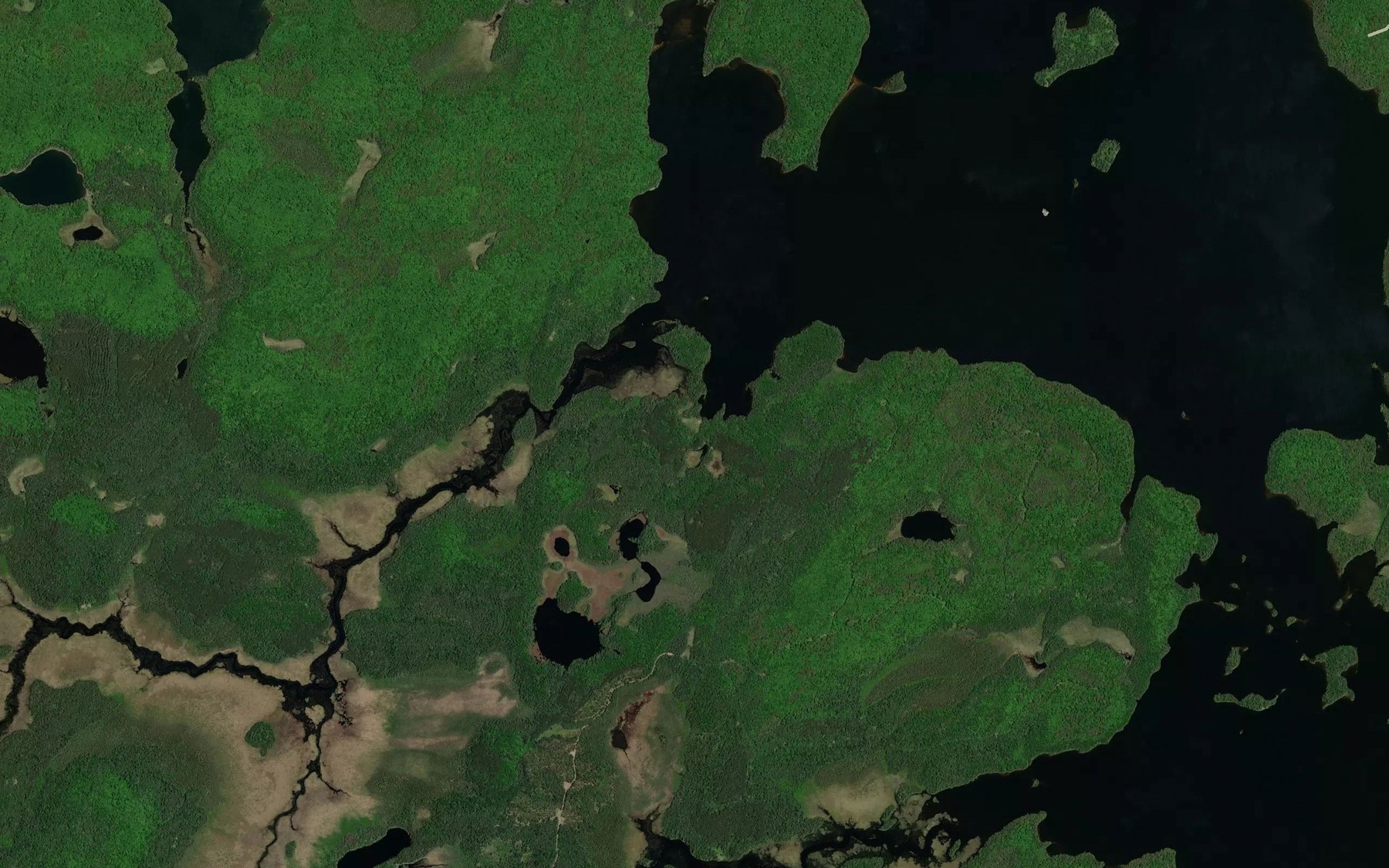 Satellite map of the Hailstorm Creek