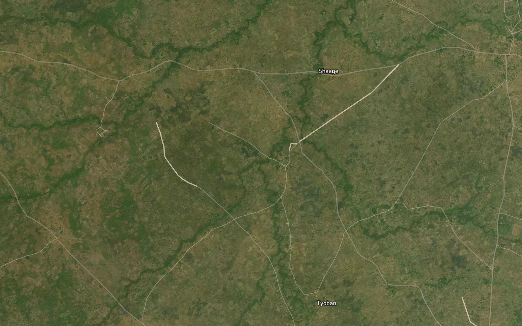 Satellite map of the River Ugav