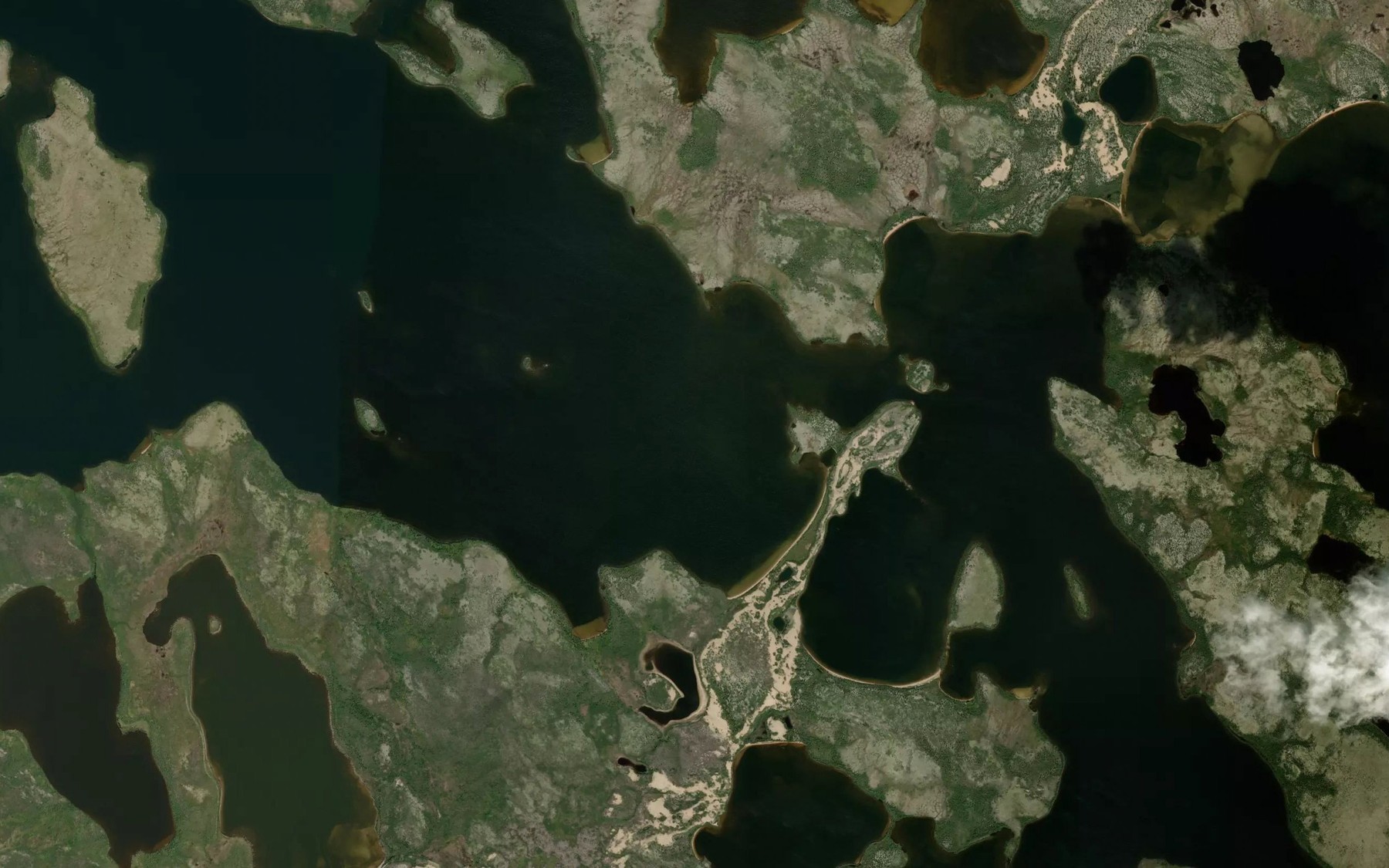 Satellite map of the Askey Lake