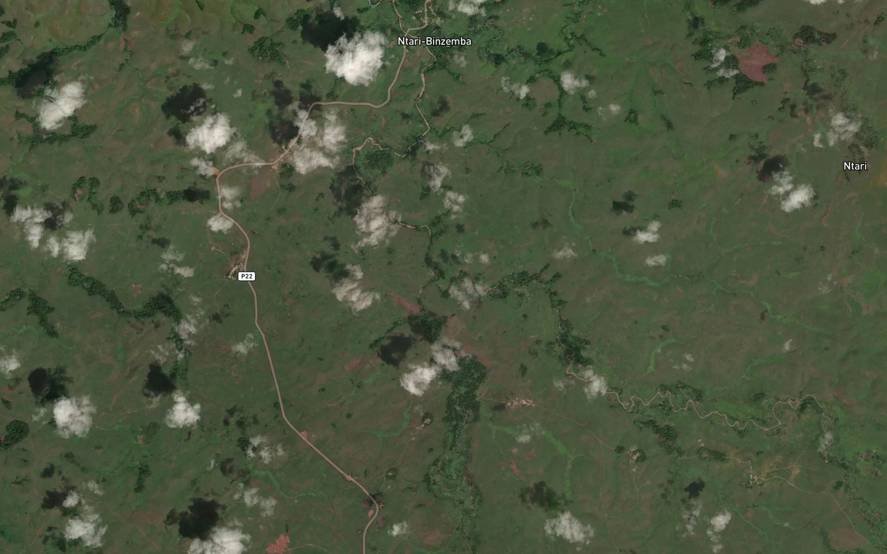 Satellite map of the Sengo