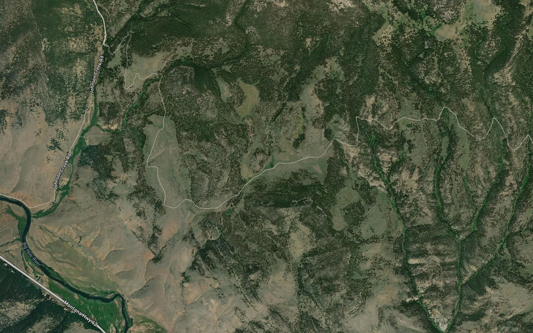 Satellite map of the Patton Spring