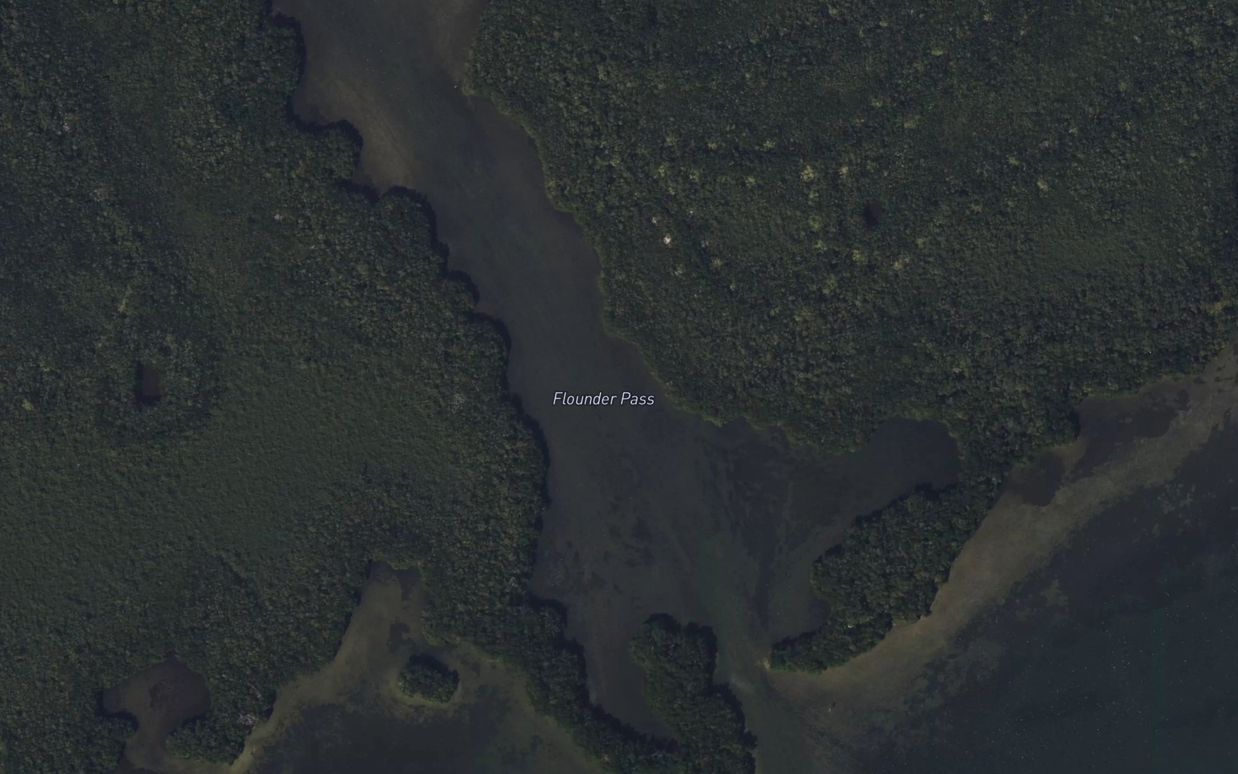 Satellite map of the Flounder Pass