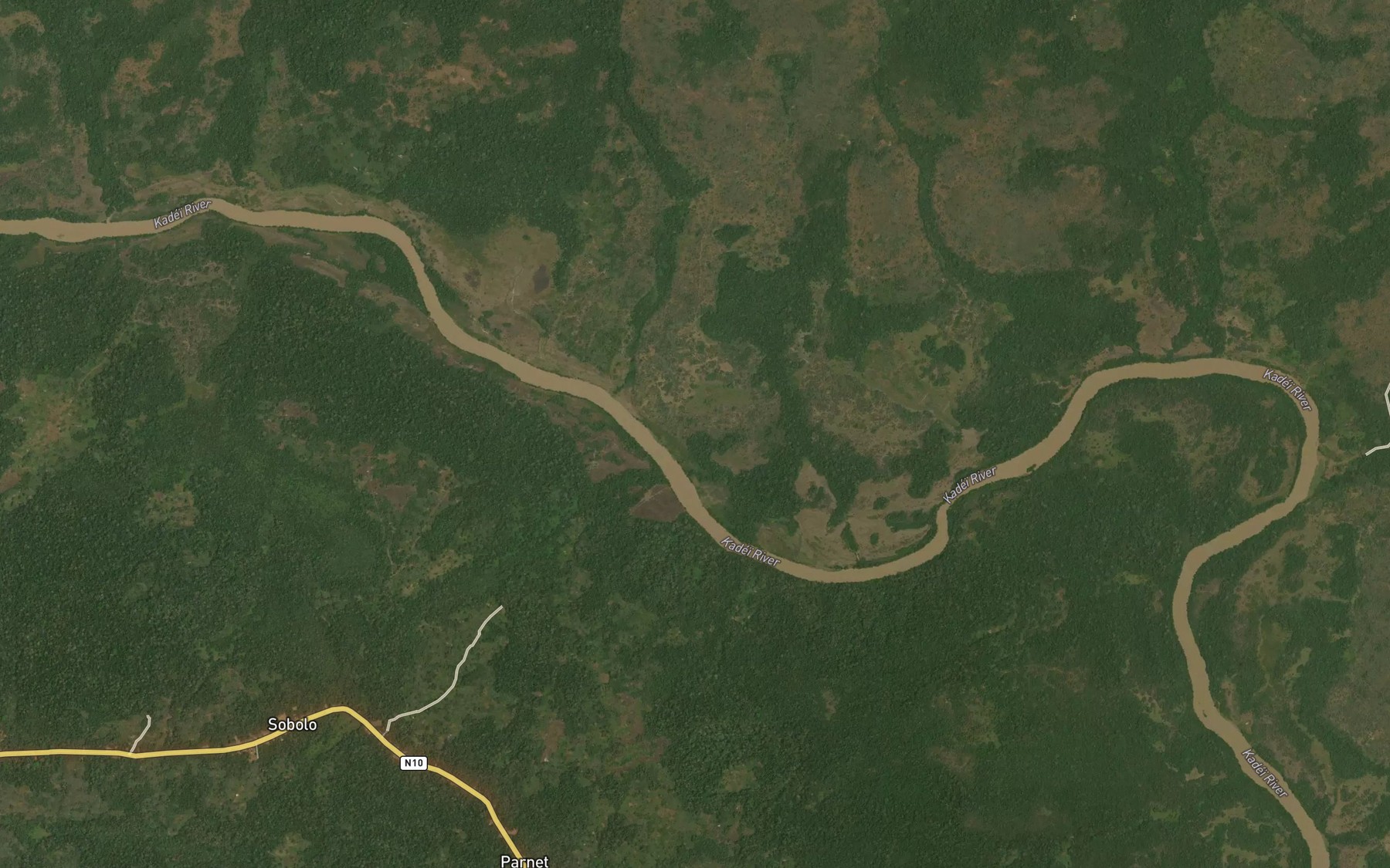 Satellite map of the Bandjim