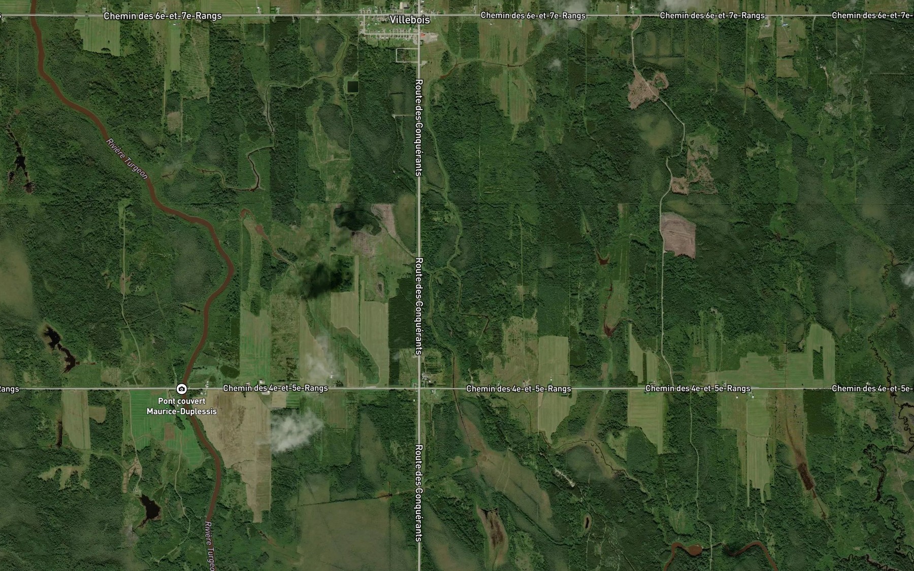 Satellite map of the Cours d'eau Belzil