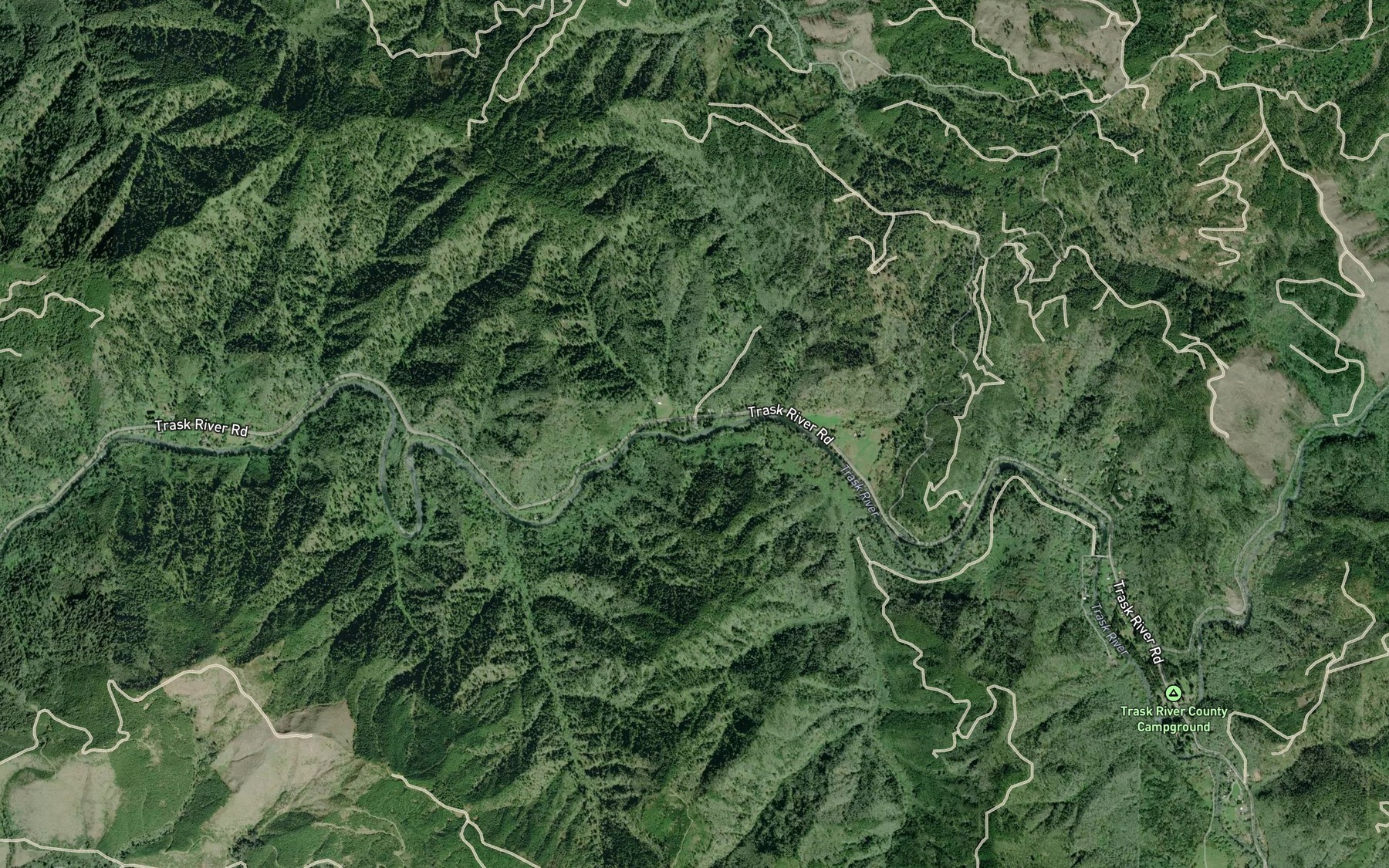 Satellite map of the Samson Creek