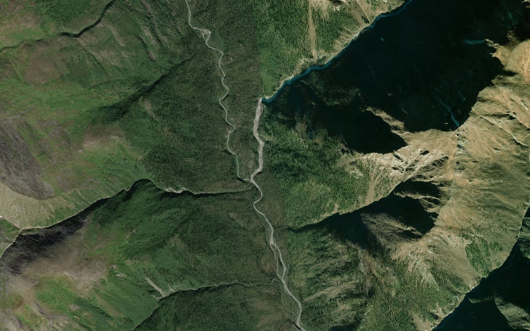 Satellite map of the Kutarlak Creek