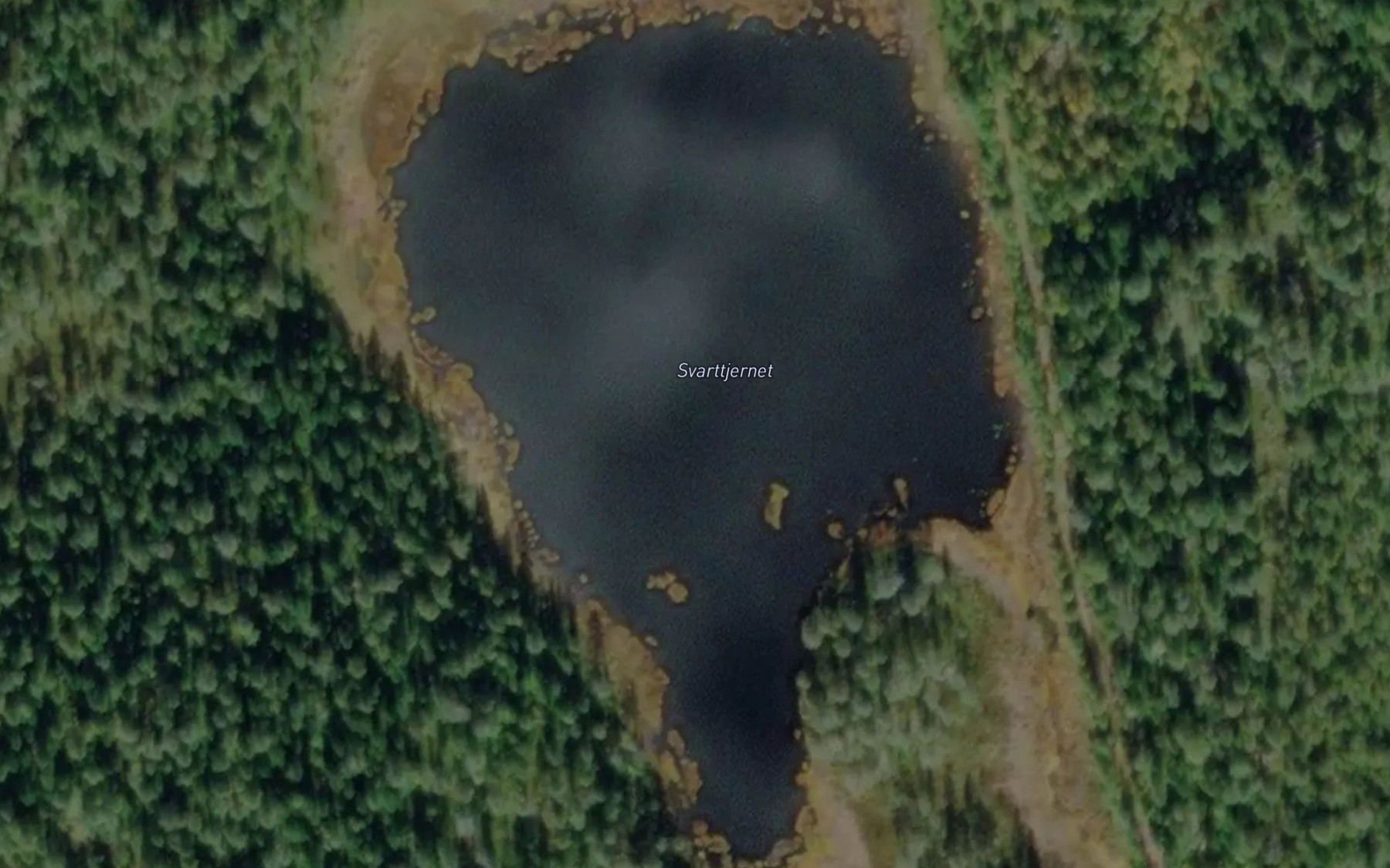 Satellite map of the Svarttjennet