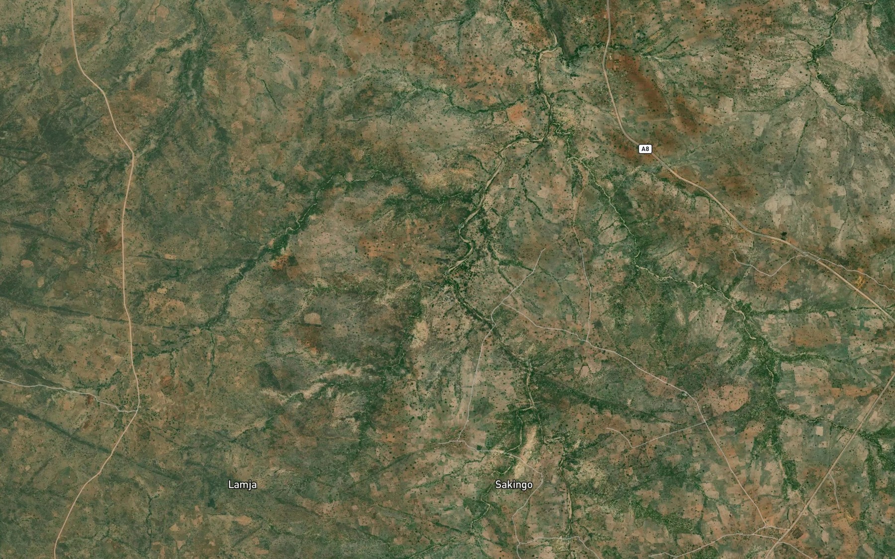Satellite map of the Mayo Lide