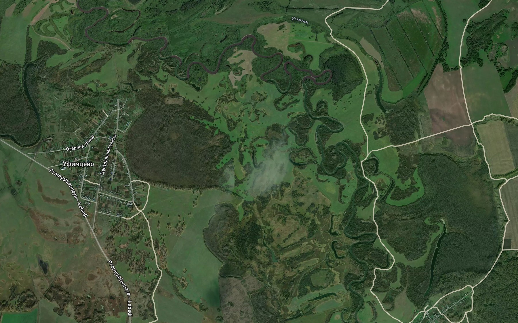 Satellite map of the Ozero Krivoye