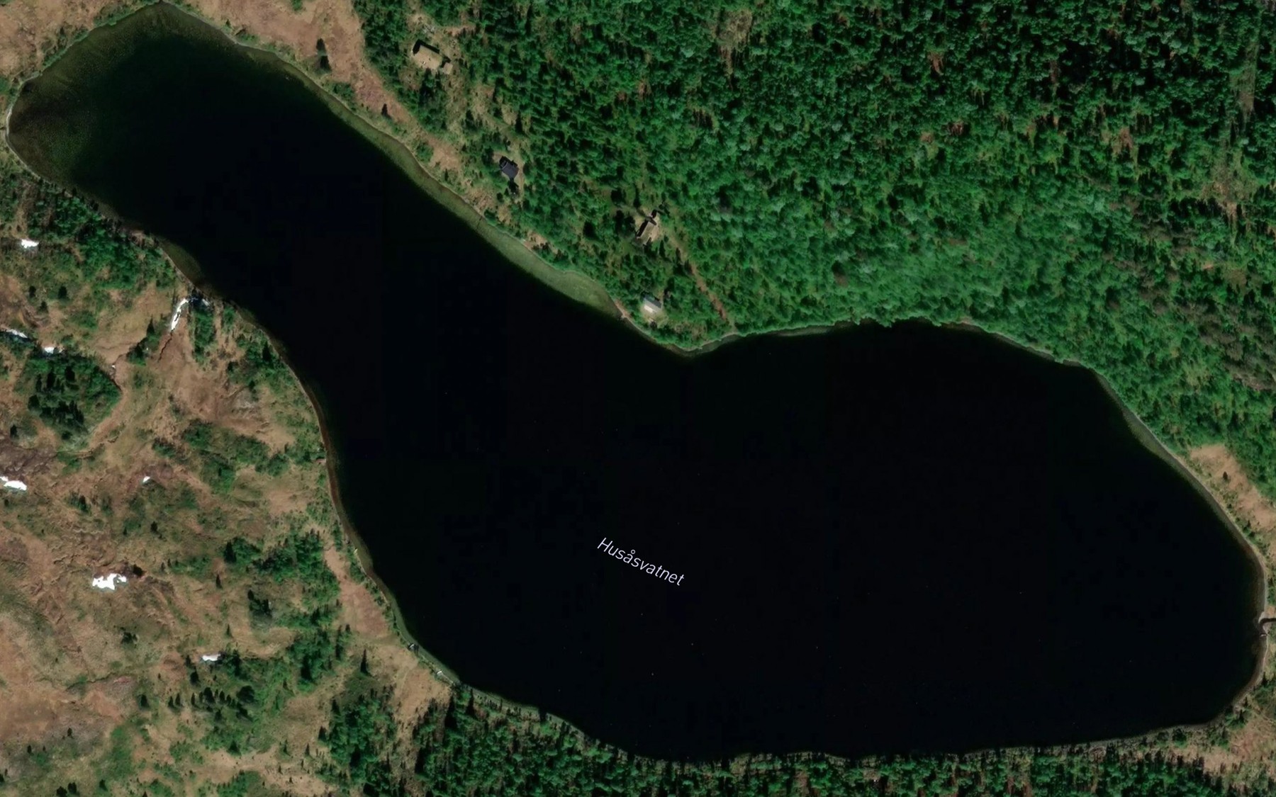 Satellite map of the Husasvatnet