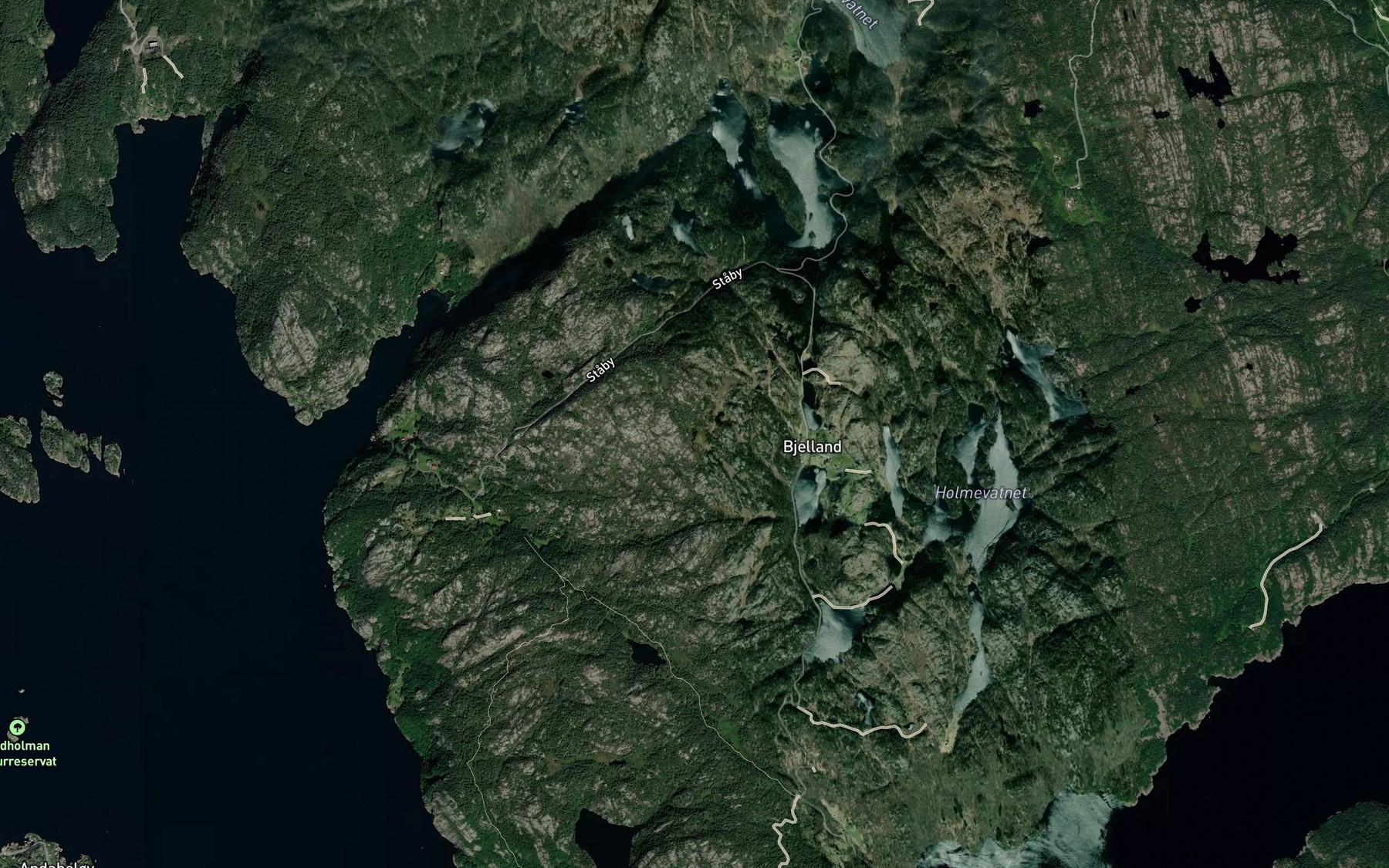 Satellite map of the Stabystemmen