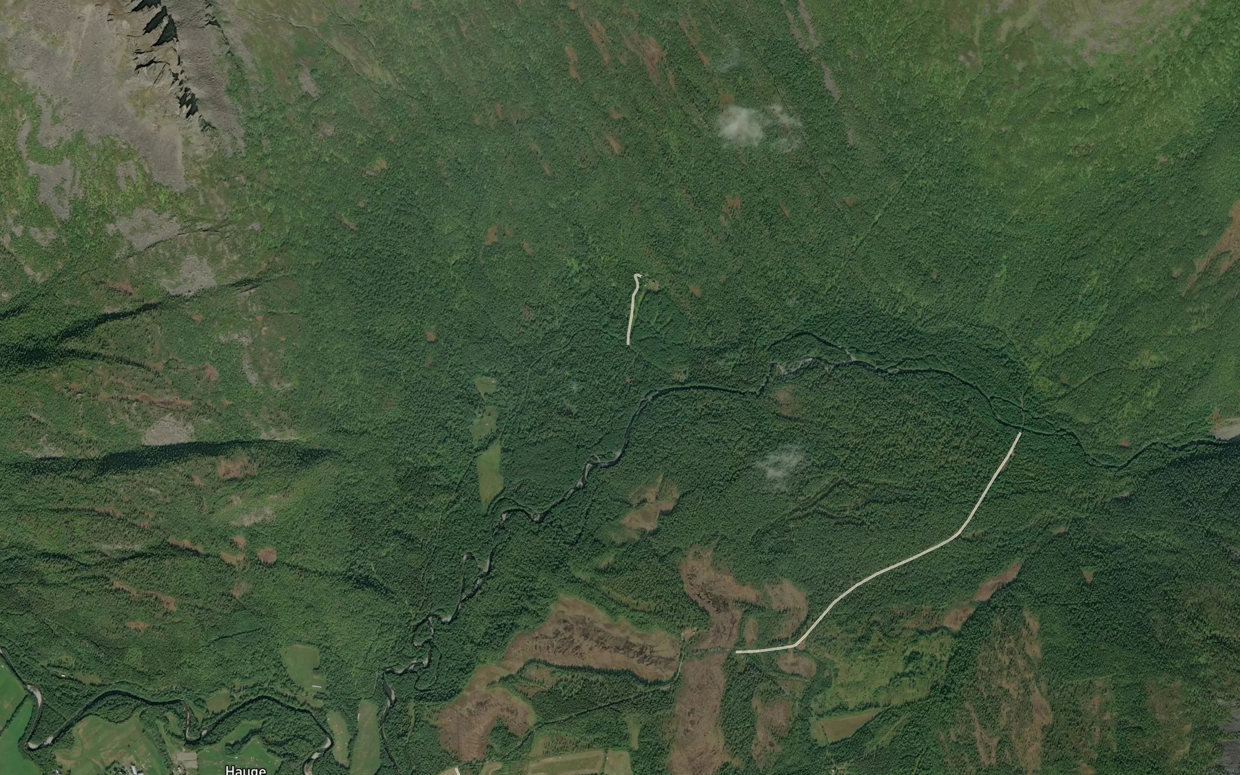 Satellite map of the Olalabekken