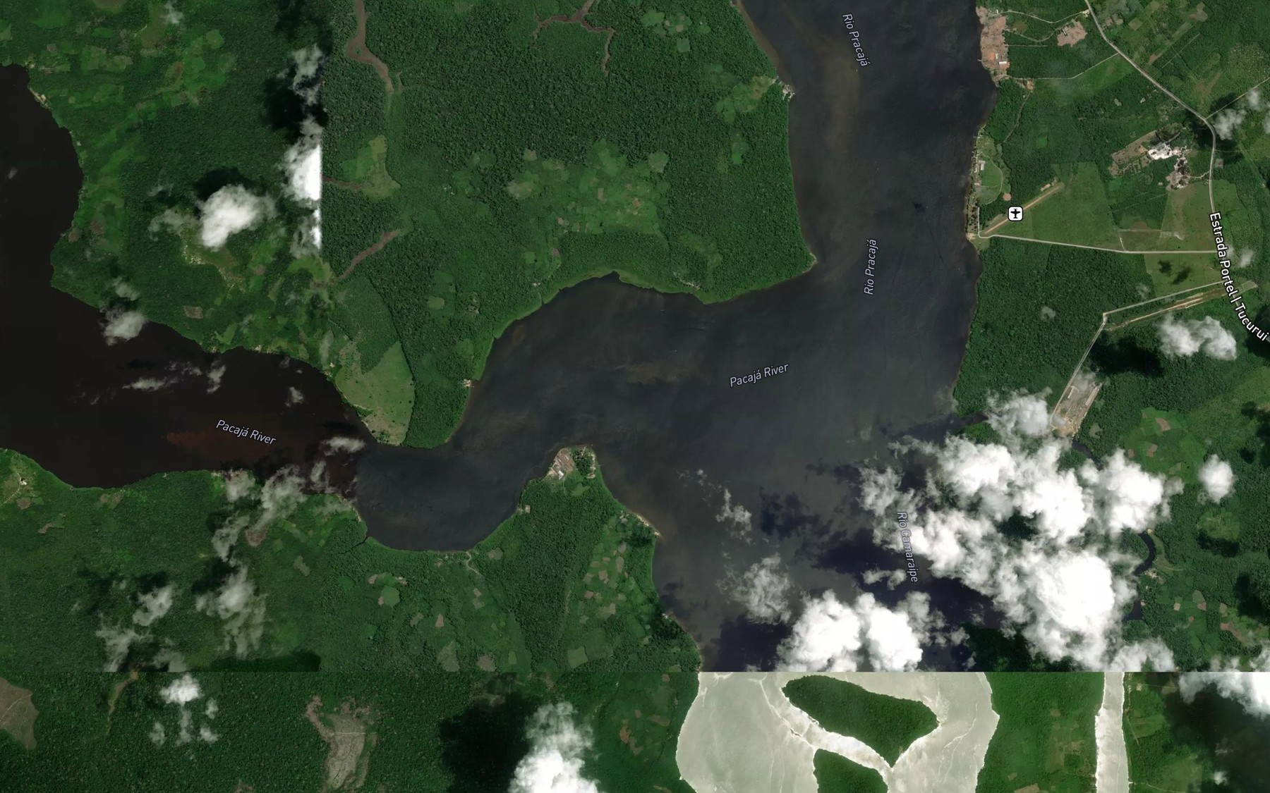 Satellite map of the Rio Pacaja