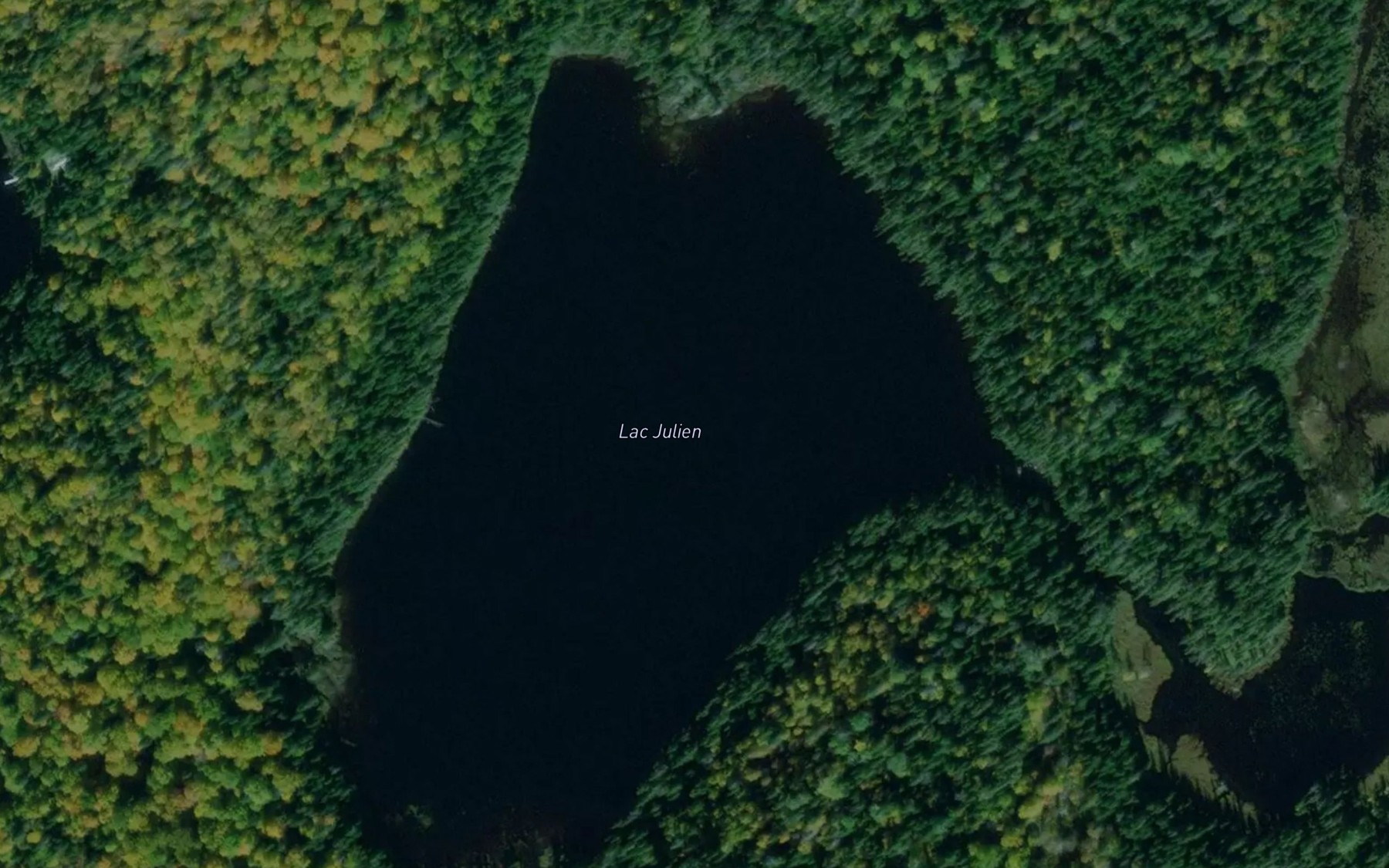 Satellite map of the Lac Julien