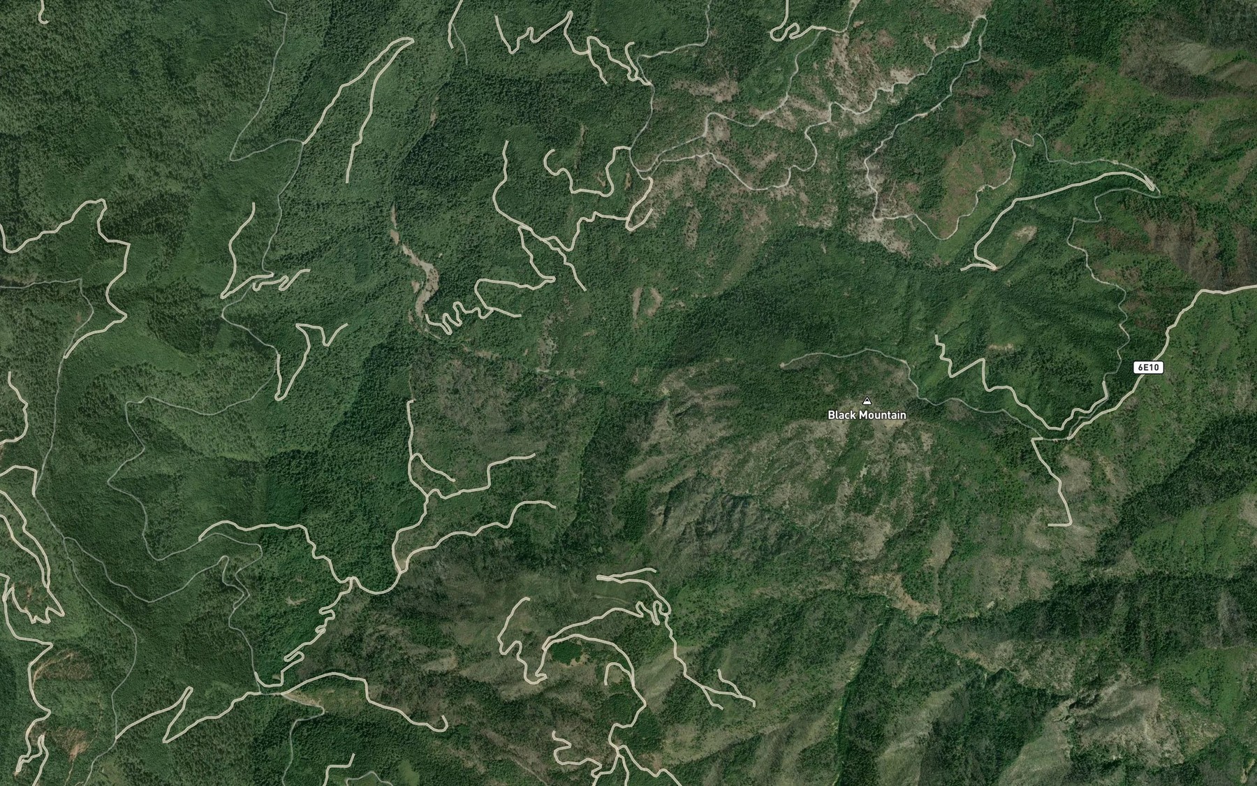 Satellite map of the North Fork Red Cap Creek