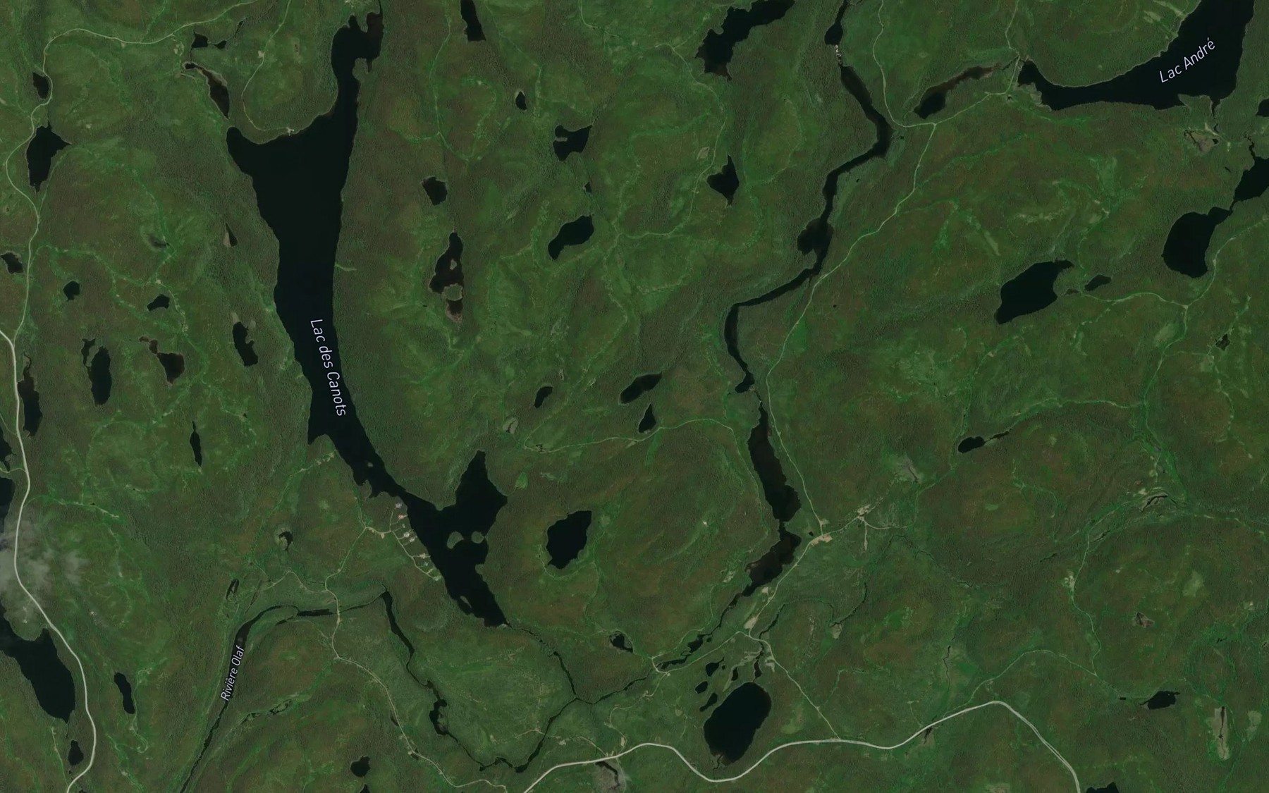 Satellite map of the Lac de l'Asticot