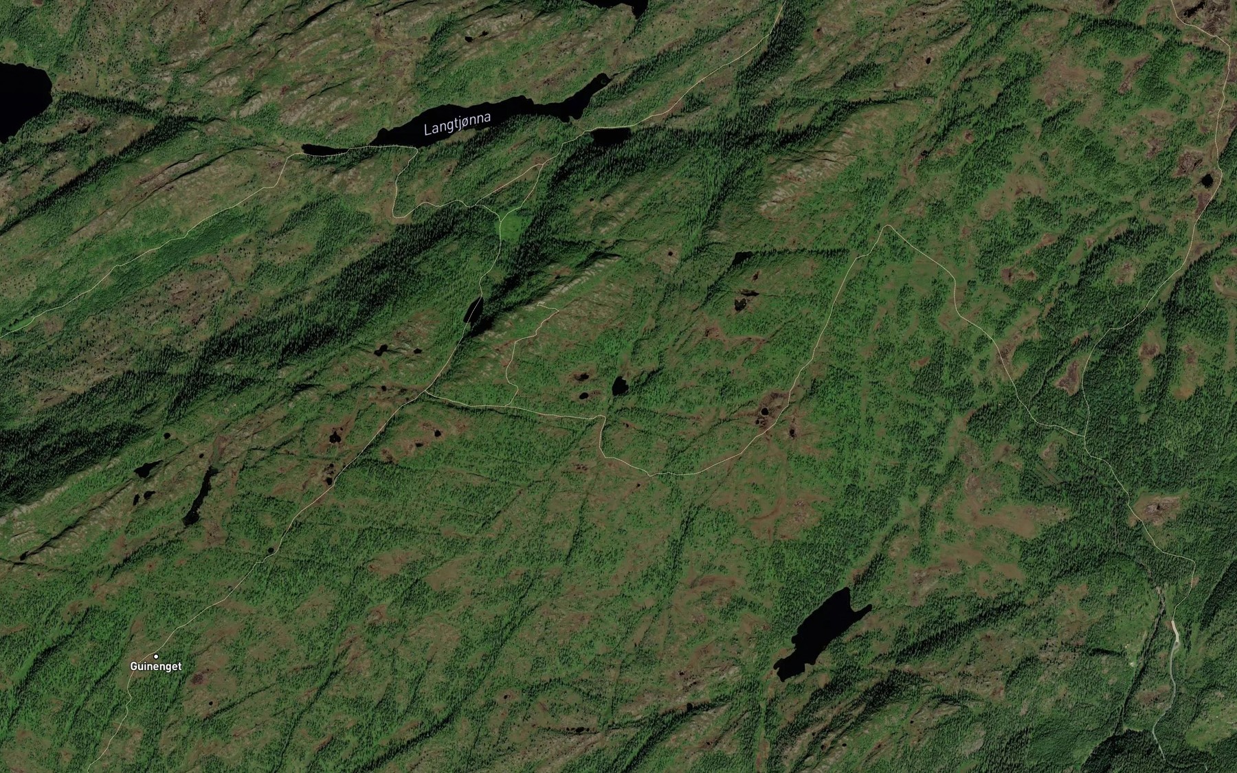 Satellite map of the Litlvestertjonna