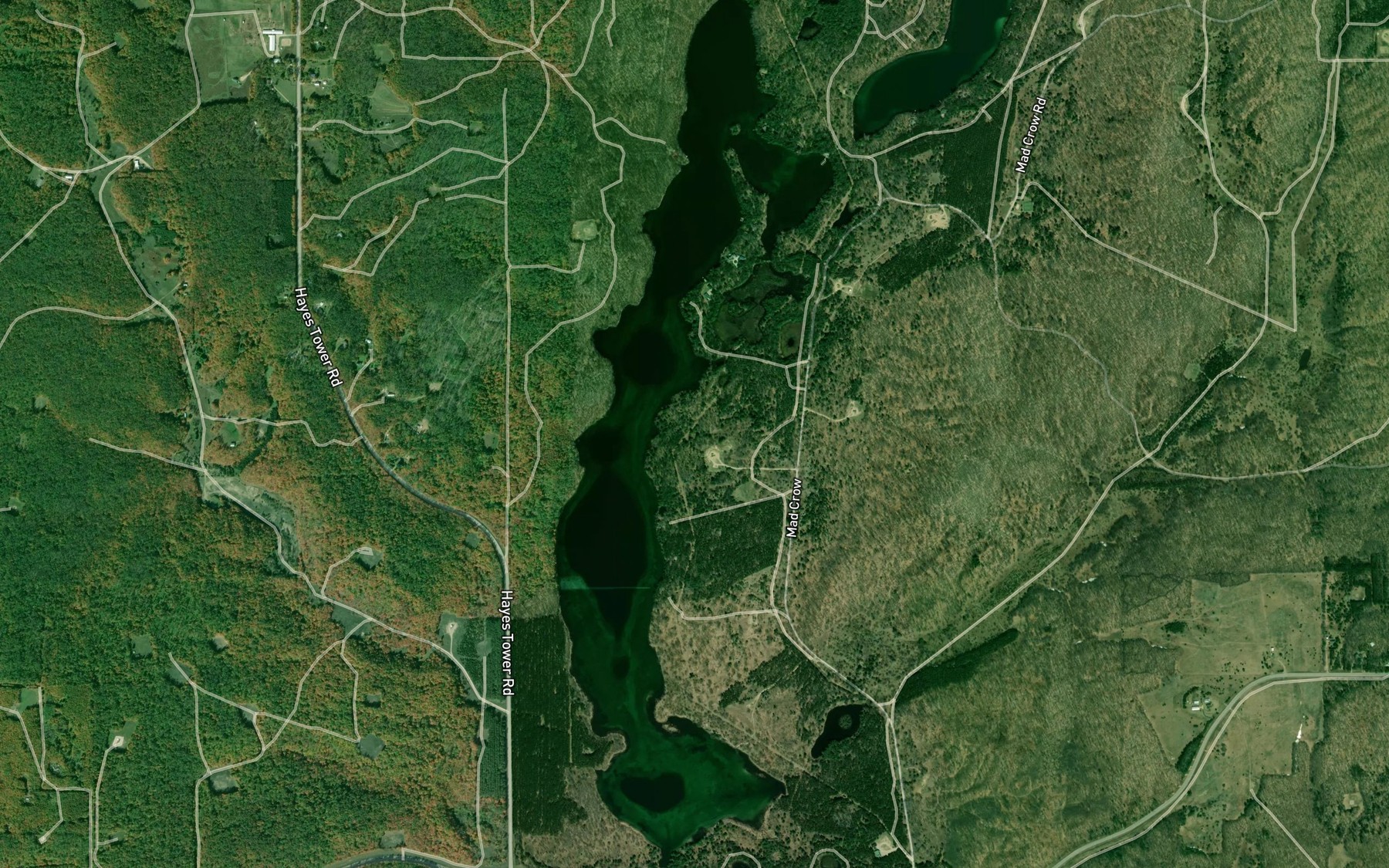 Satellite map of the Lake Tecon