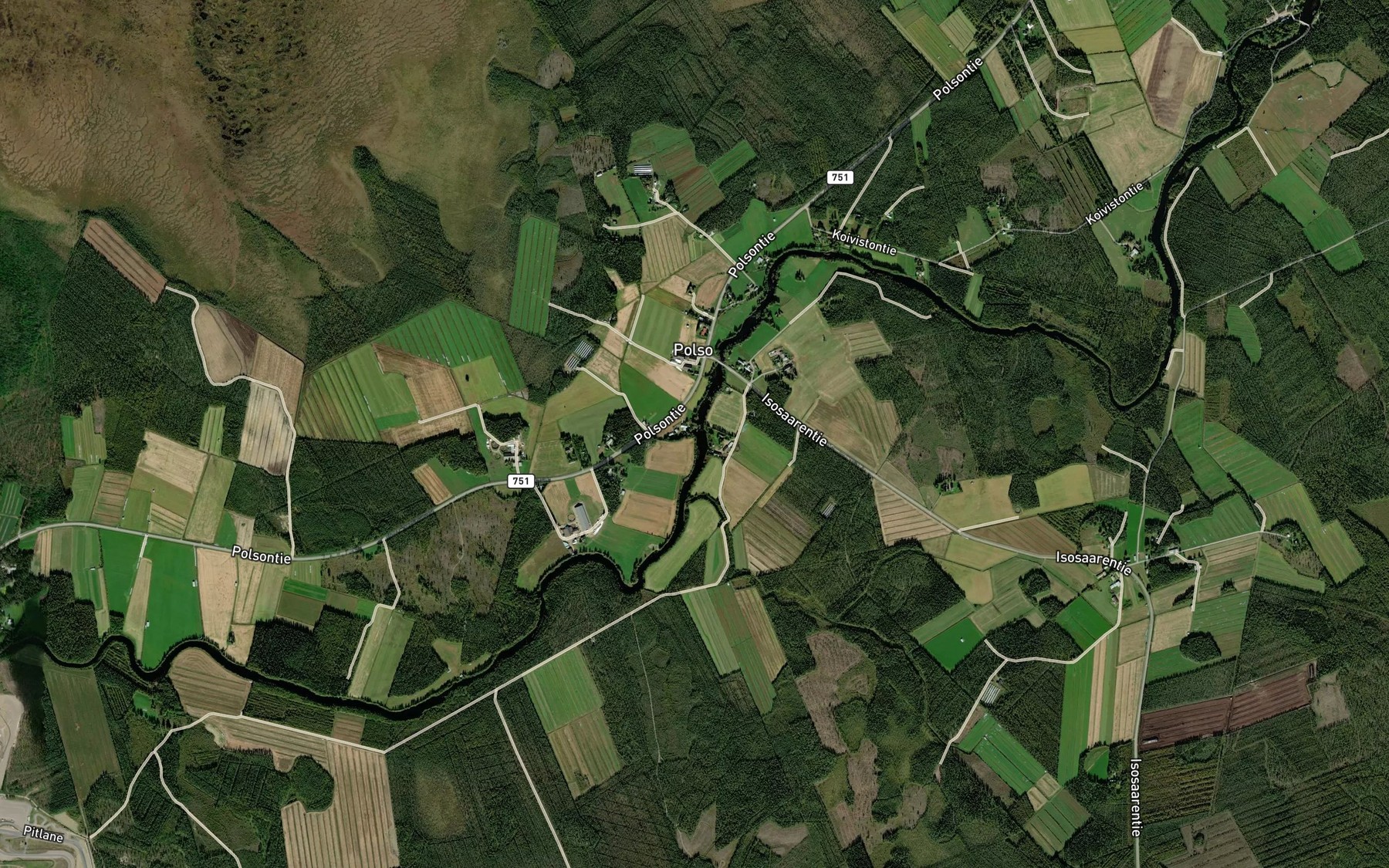 Satellite map of the Koiraoja