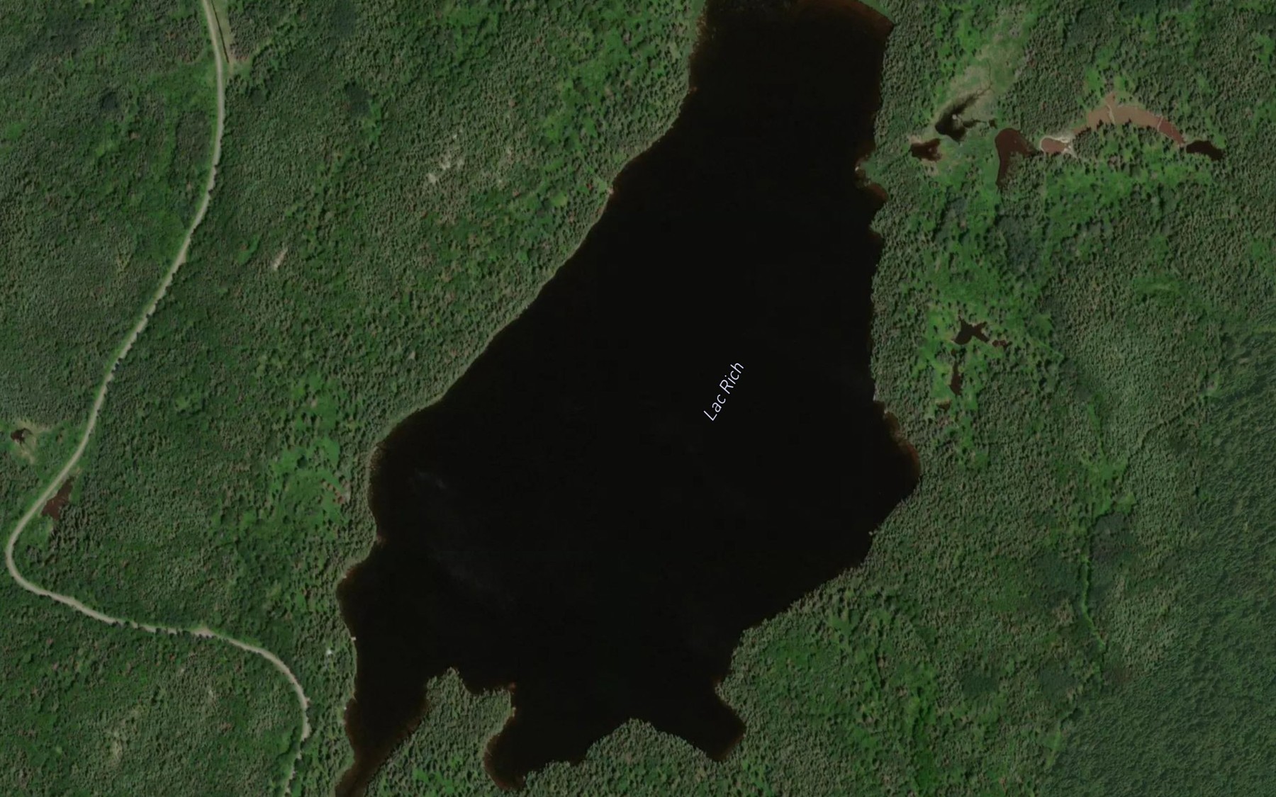 Satellite map of the Lac Rich