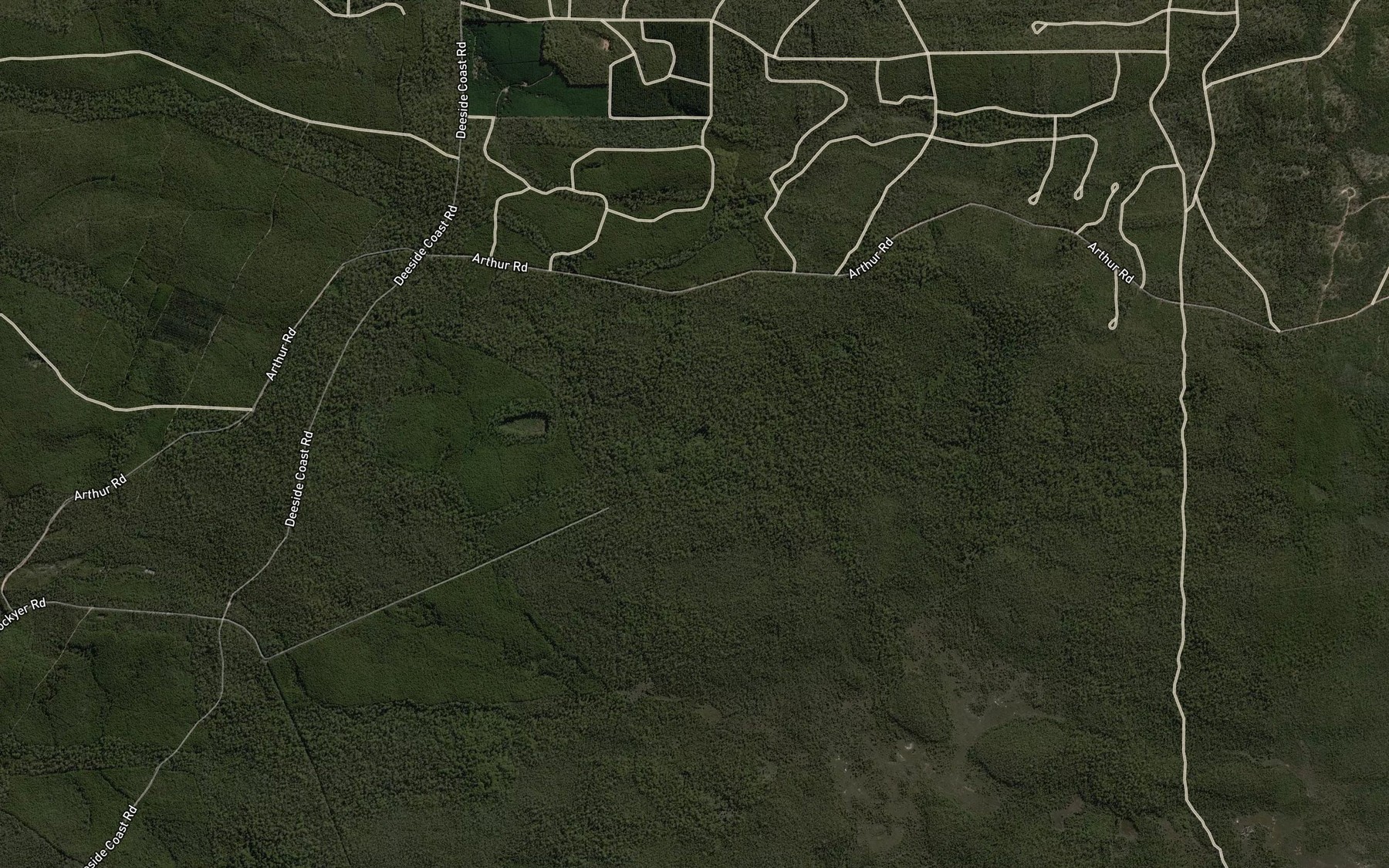 Satellite map of the Little Cattaminnup Lake