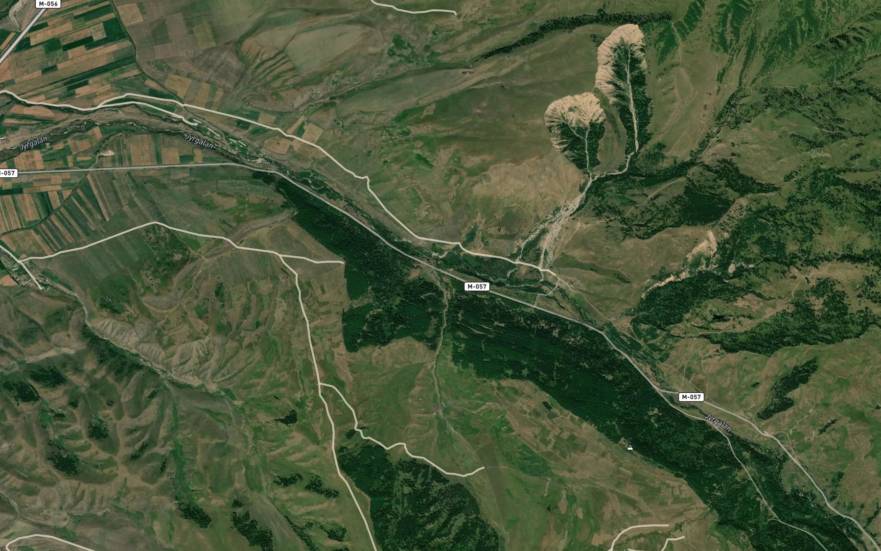 Satellite map of the Chong-Bulak
