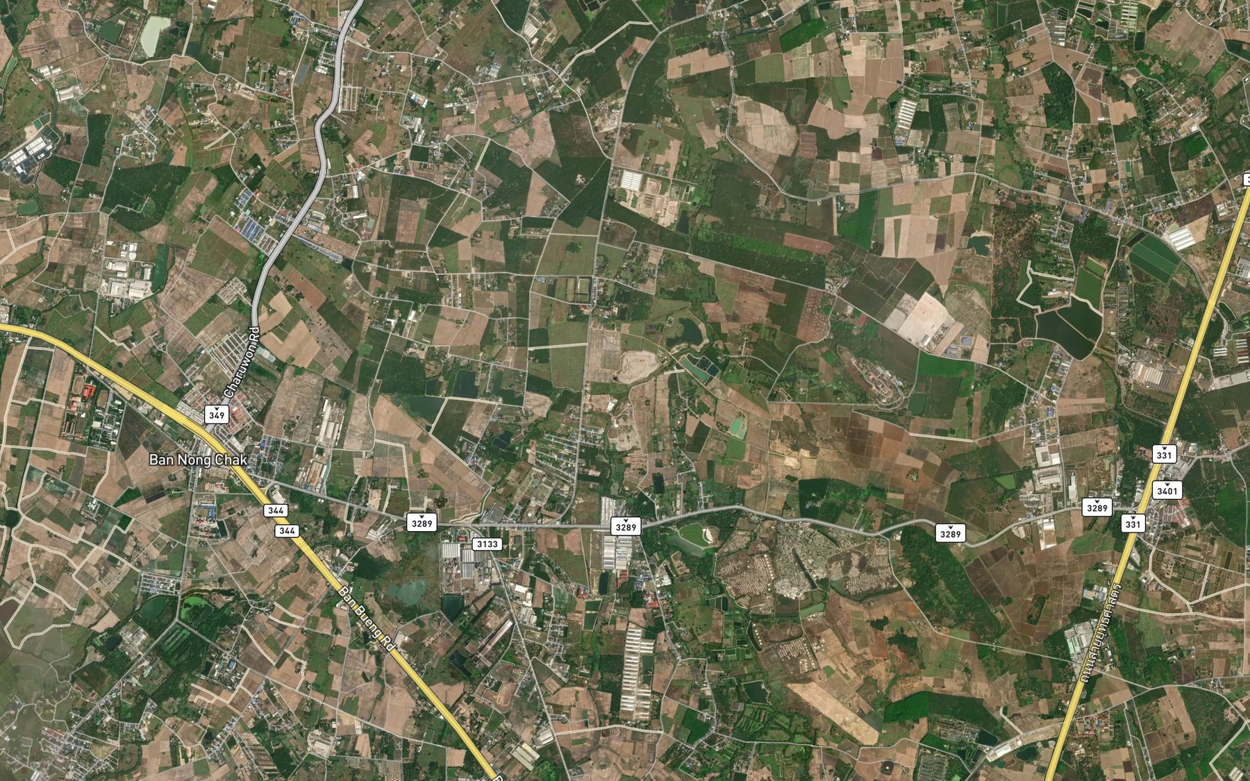 Satellite map of the Khlong Lam Phang