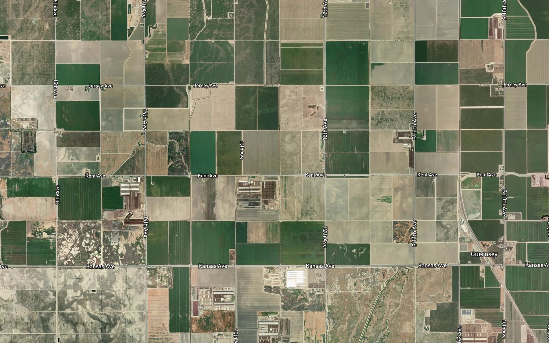 Satellite map of the Burk Side Ditch