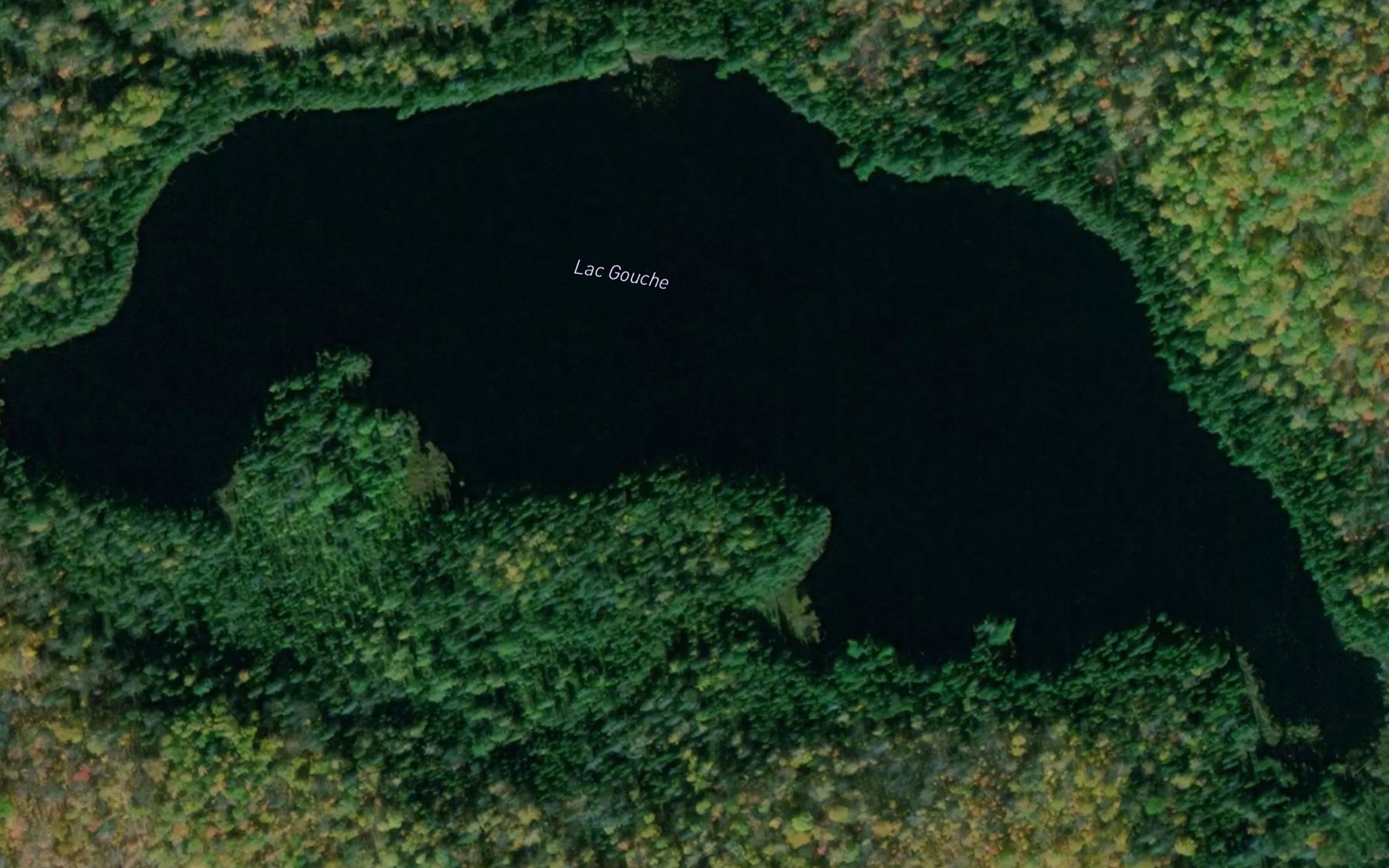 Satellite map of the Lac Gouche